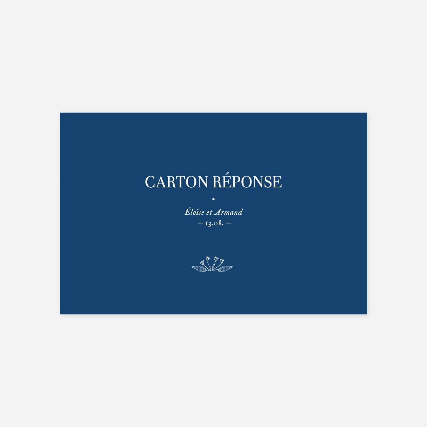 Carton réponse Nature chic