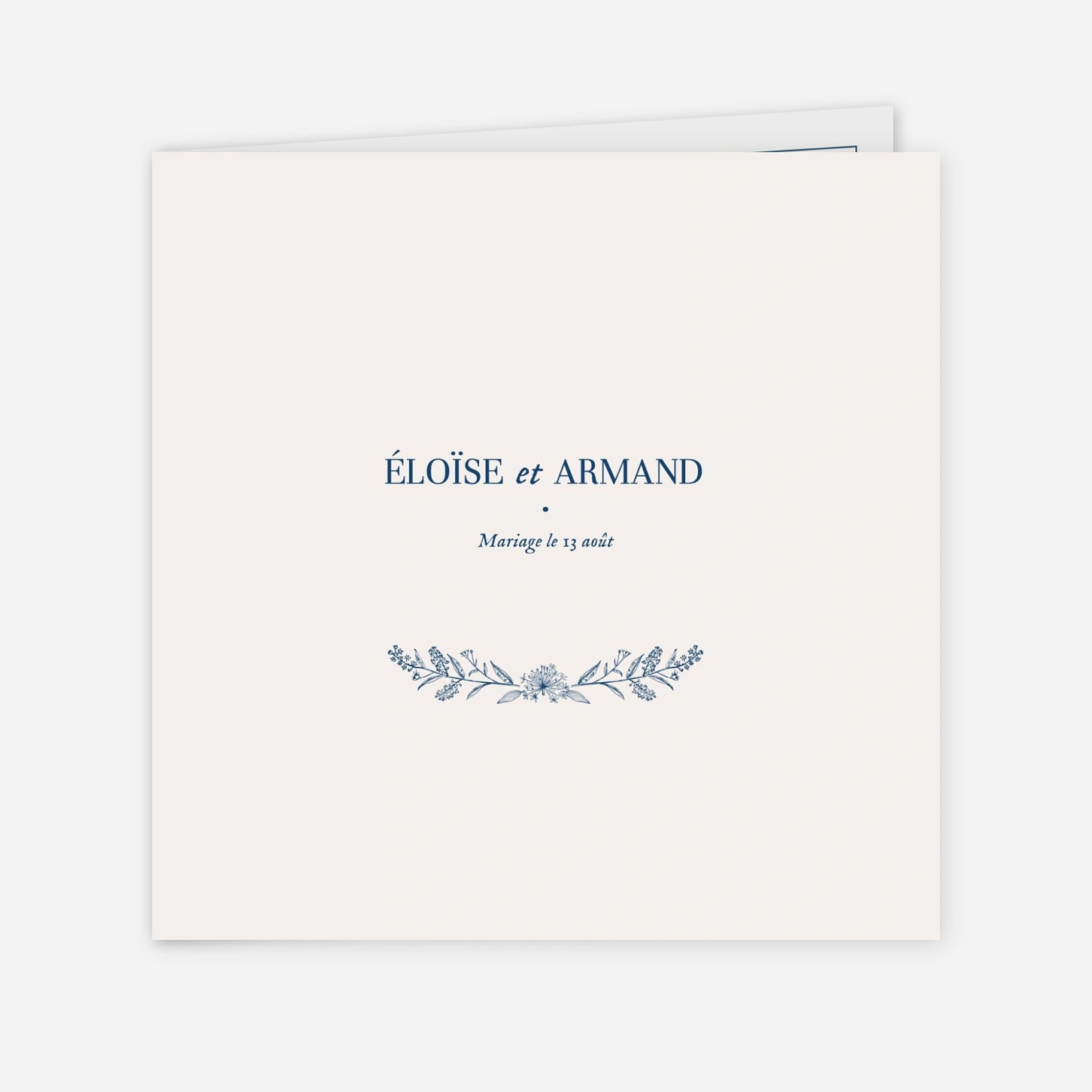 Faire-part mariage Nature chic