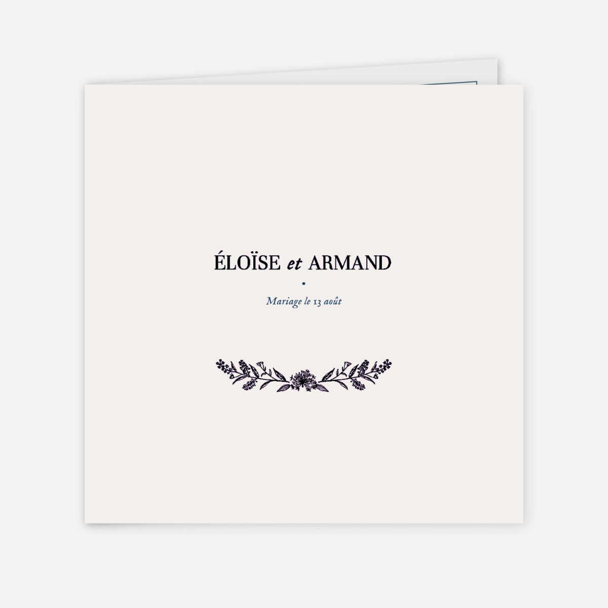 Faire-part mariage Nature chic