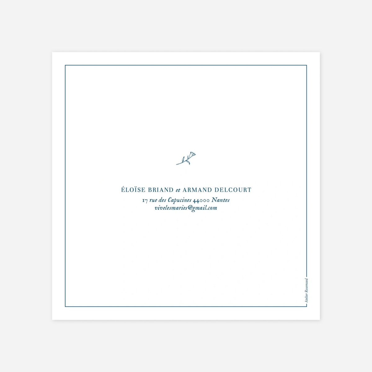 Faire-part mariage Nature chic