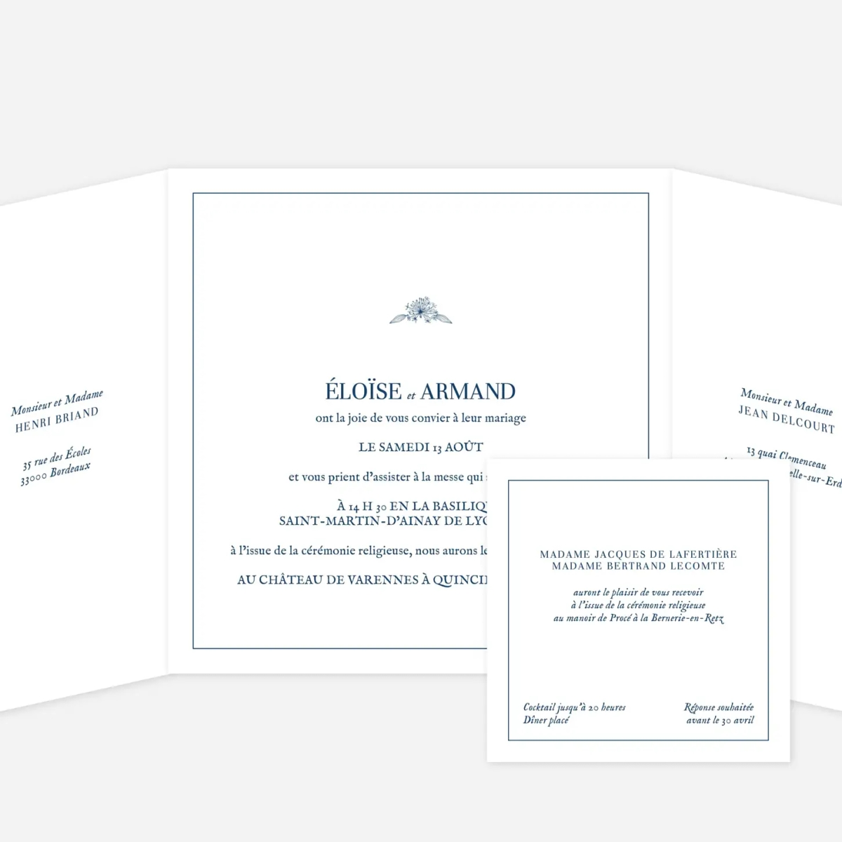 Faire-part mariage Nature chic