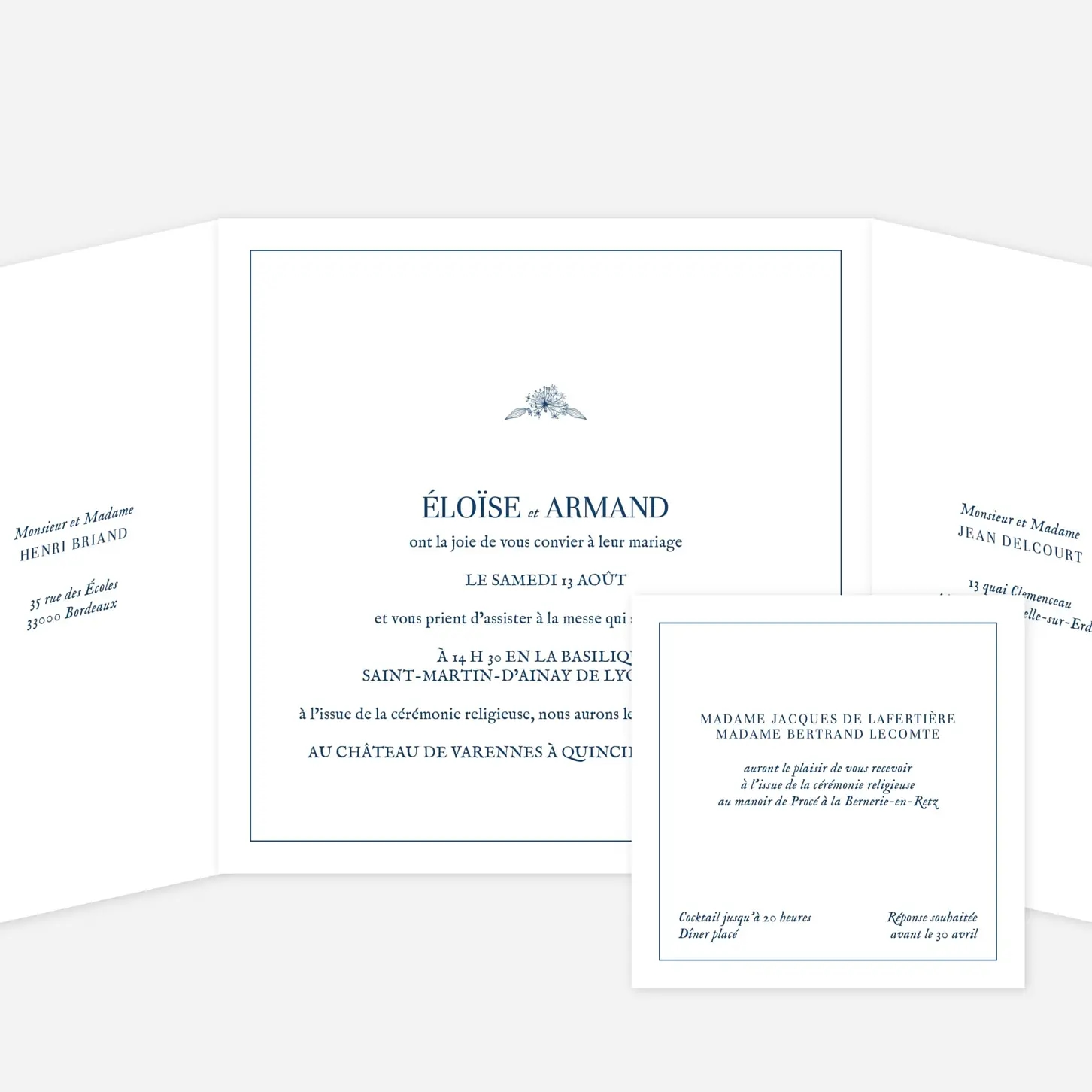 Faire-part mariage Nature chic