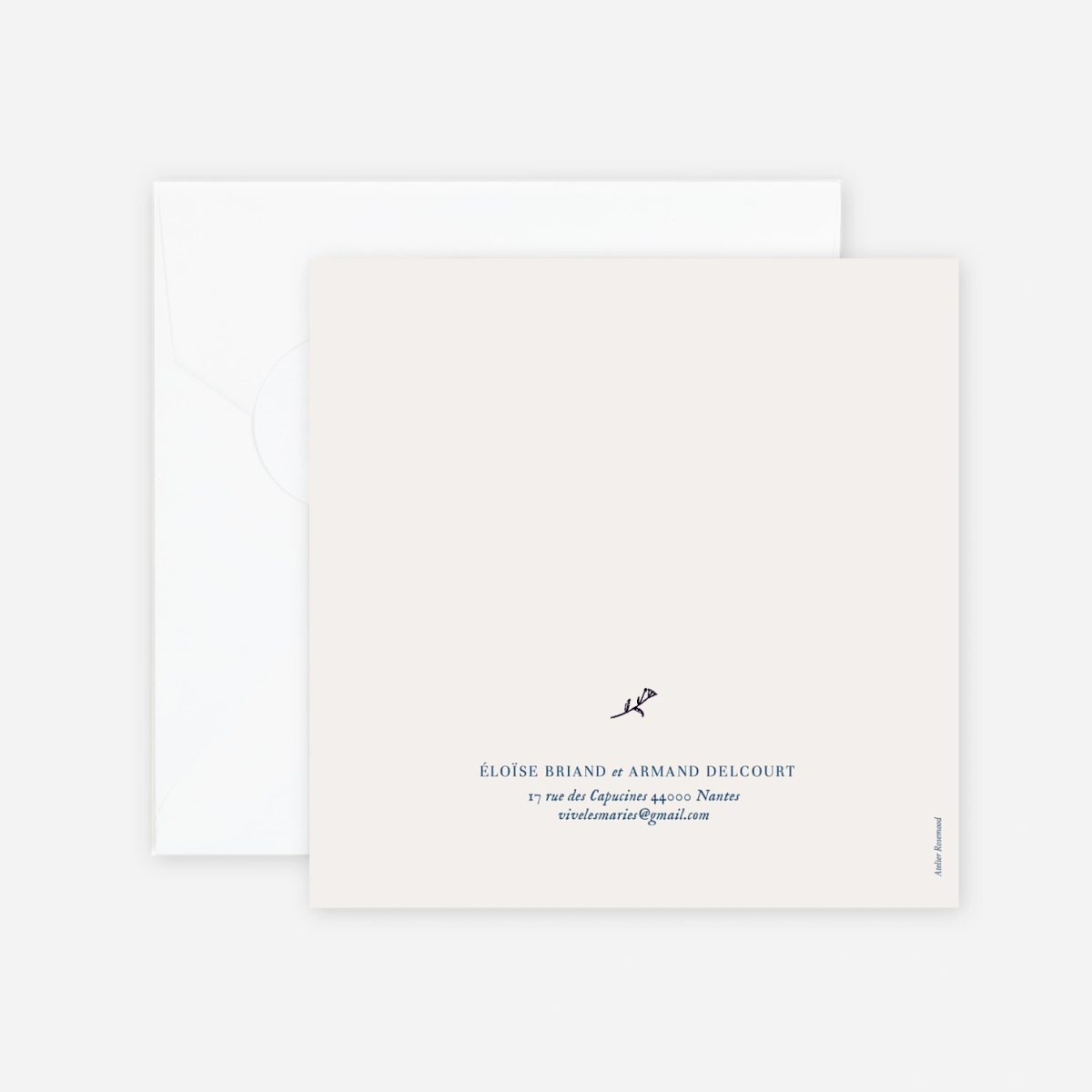 Faire-part mariage Nature chic
