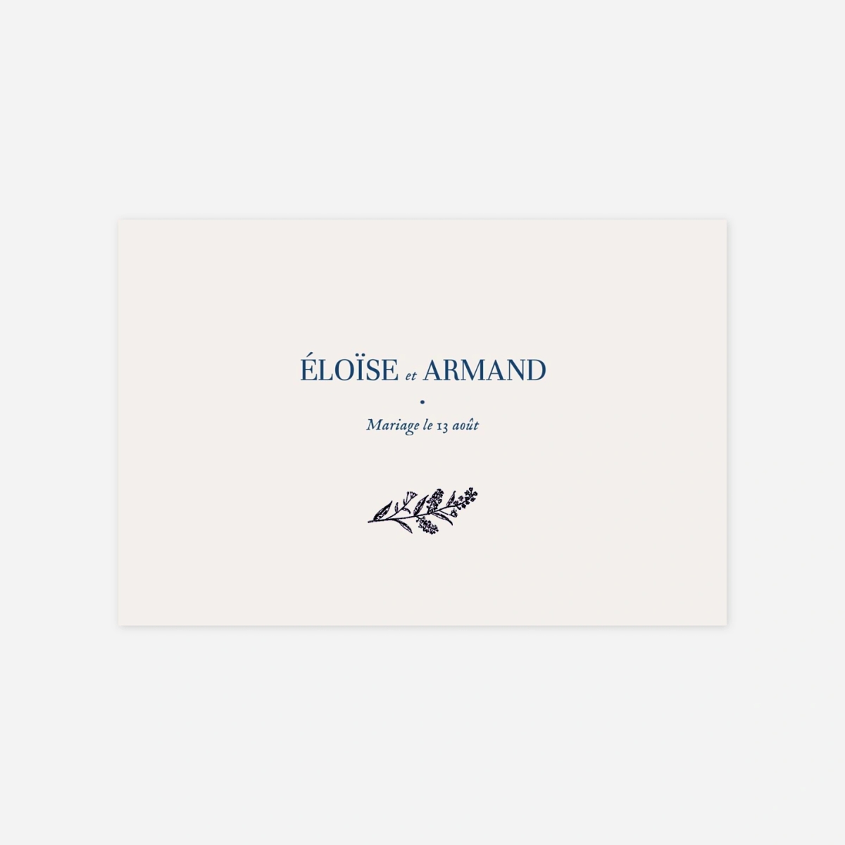 Save the date Nature chic