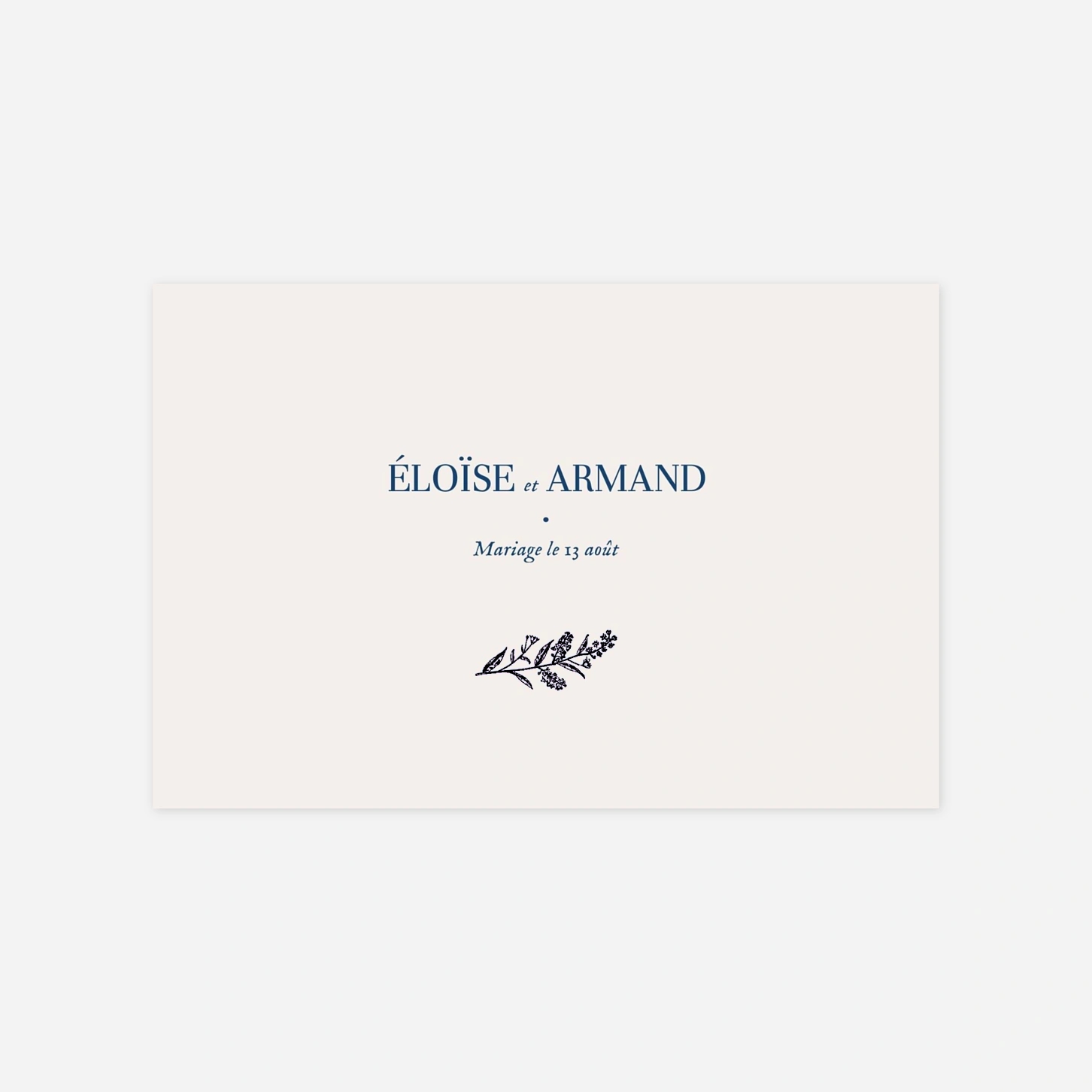 Save the date Nature chic