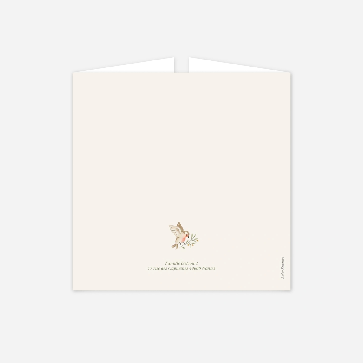 Faire-part naissance Naissance au jardin