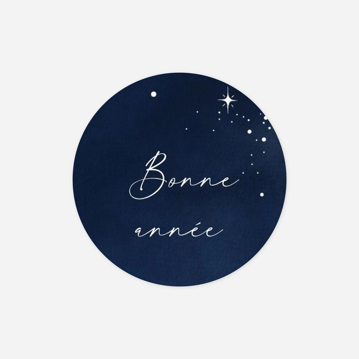 Étiquette cadeau Noël Nuit étoilée
