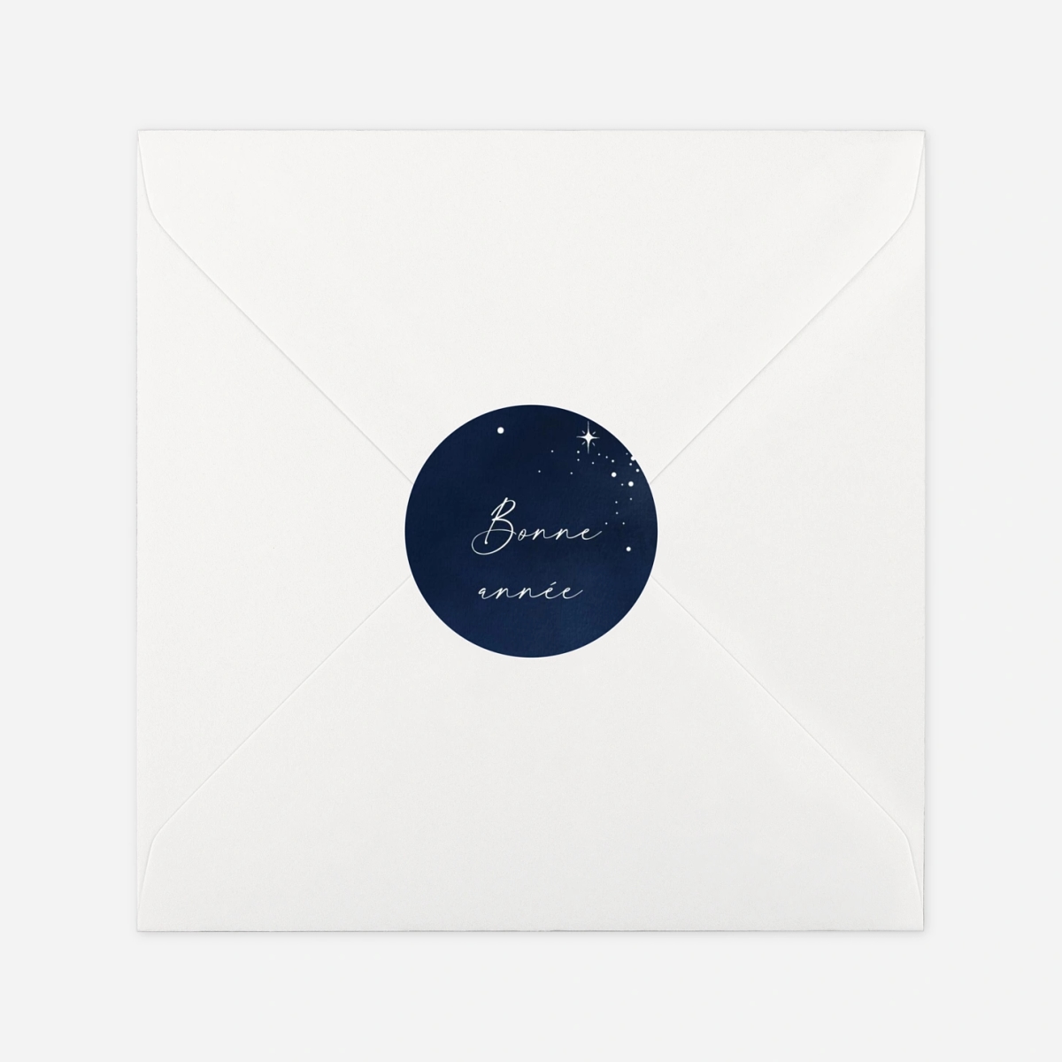 Étiquette cadeau Noël Nuit étoilée