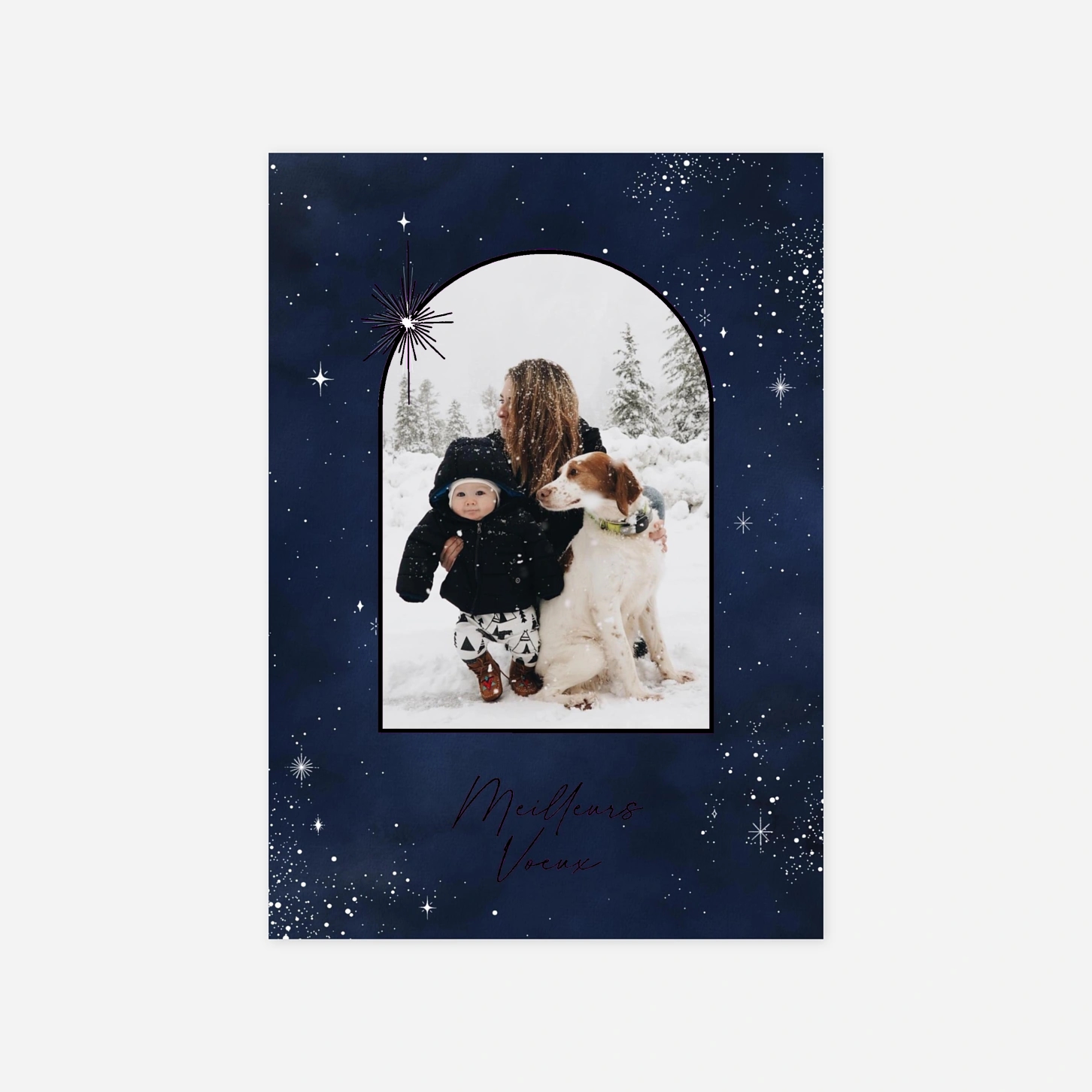 Carte de voeux Nuit étoilée