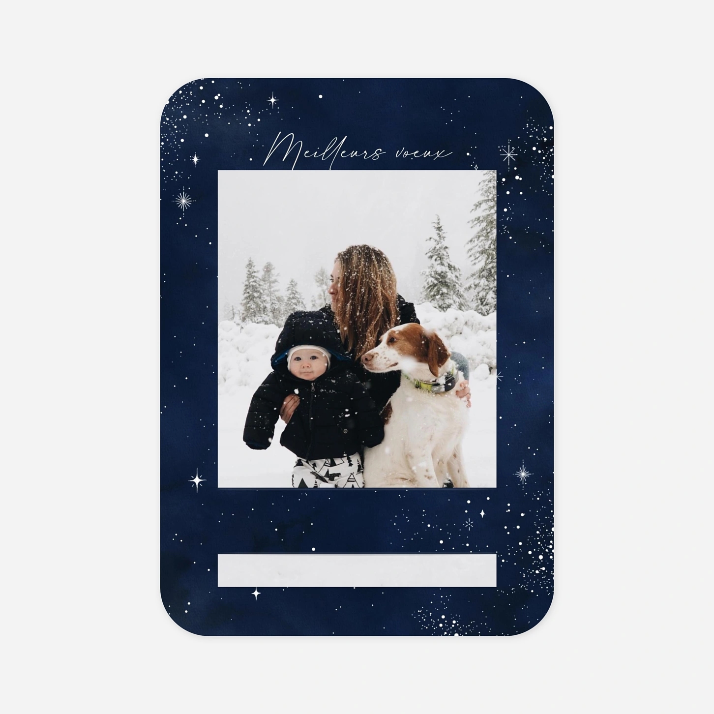 Carte de voeux Nuit étoilée