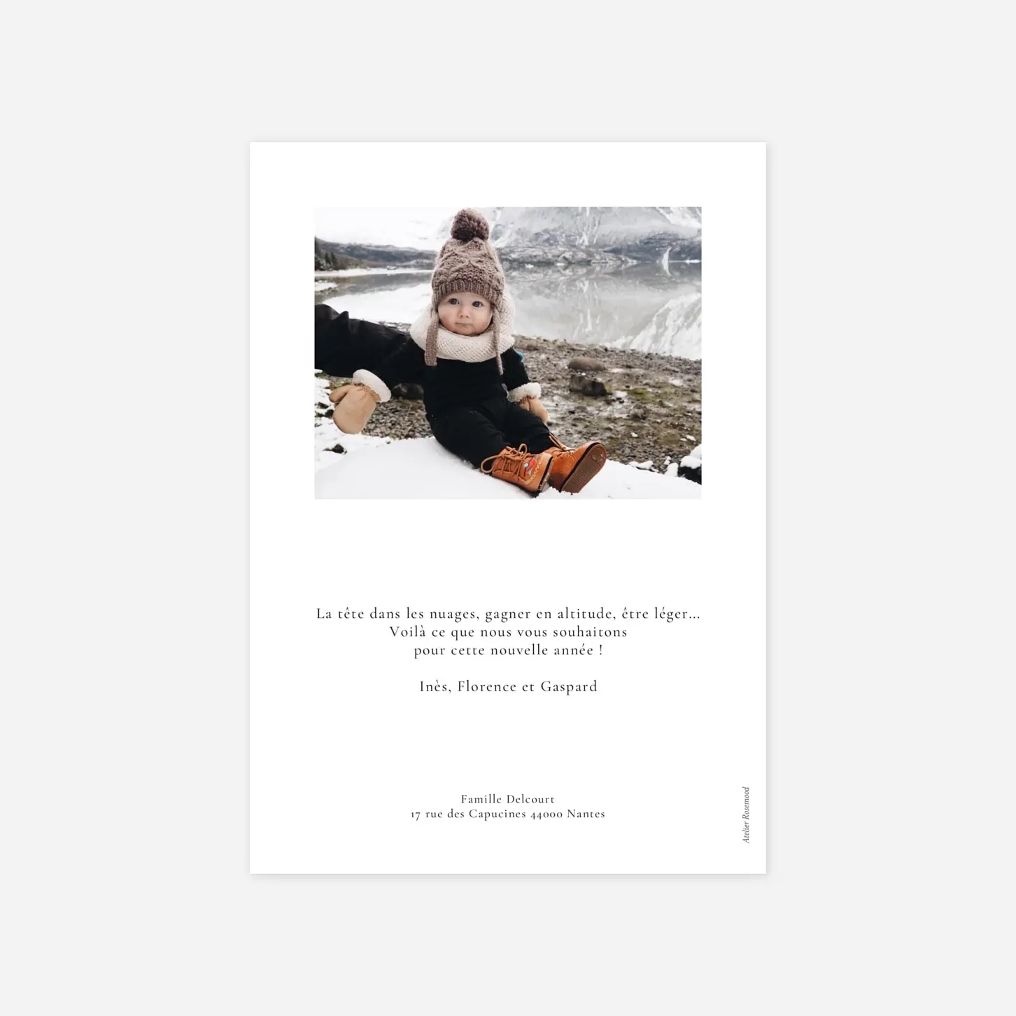 Carte de voeux Nuit étoilée