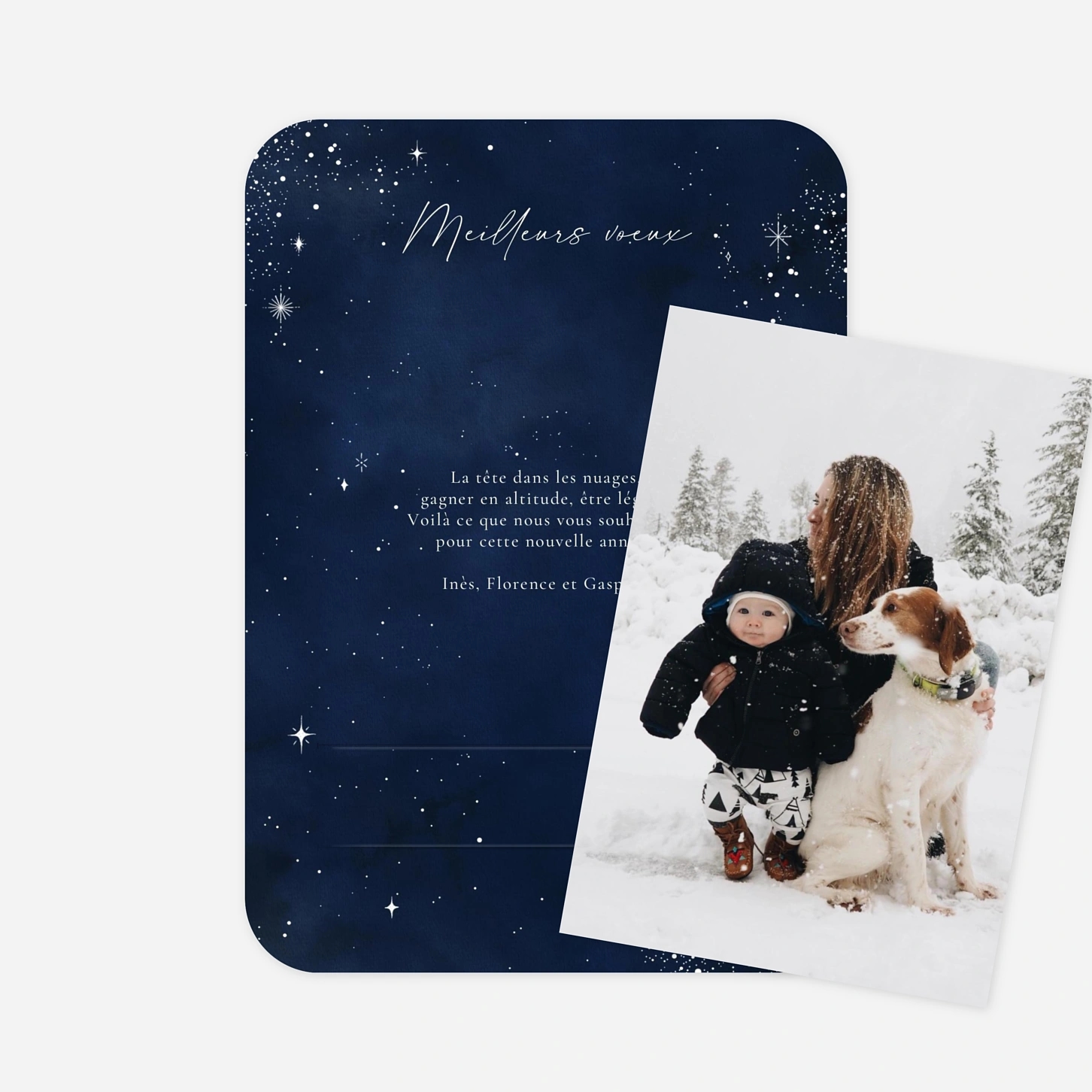 Carte de voeux Nuit étoilée