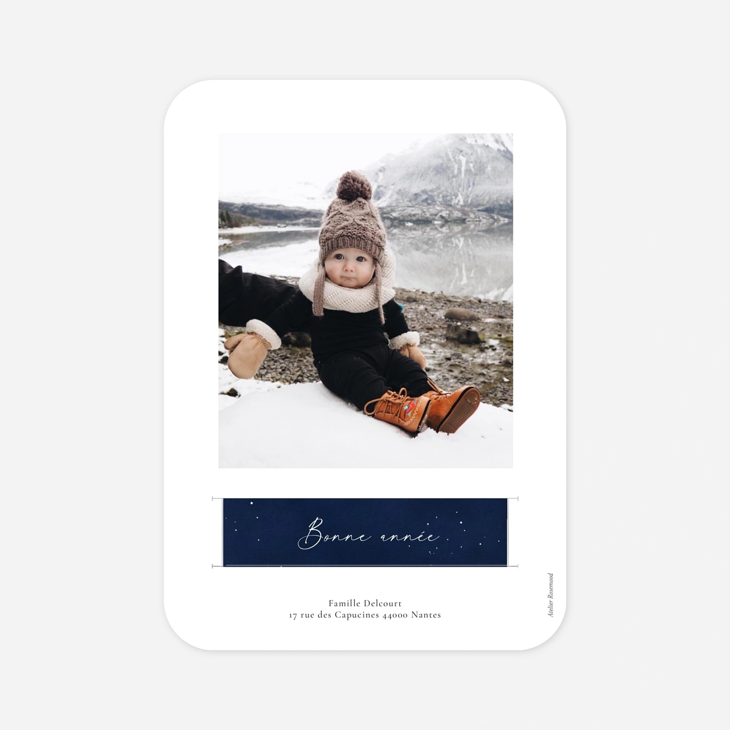 Carte de voeux Nuit étoilée