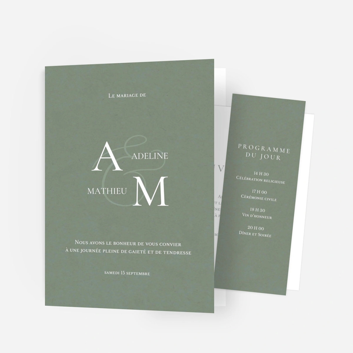 Faire-part mariage Notre lien