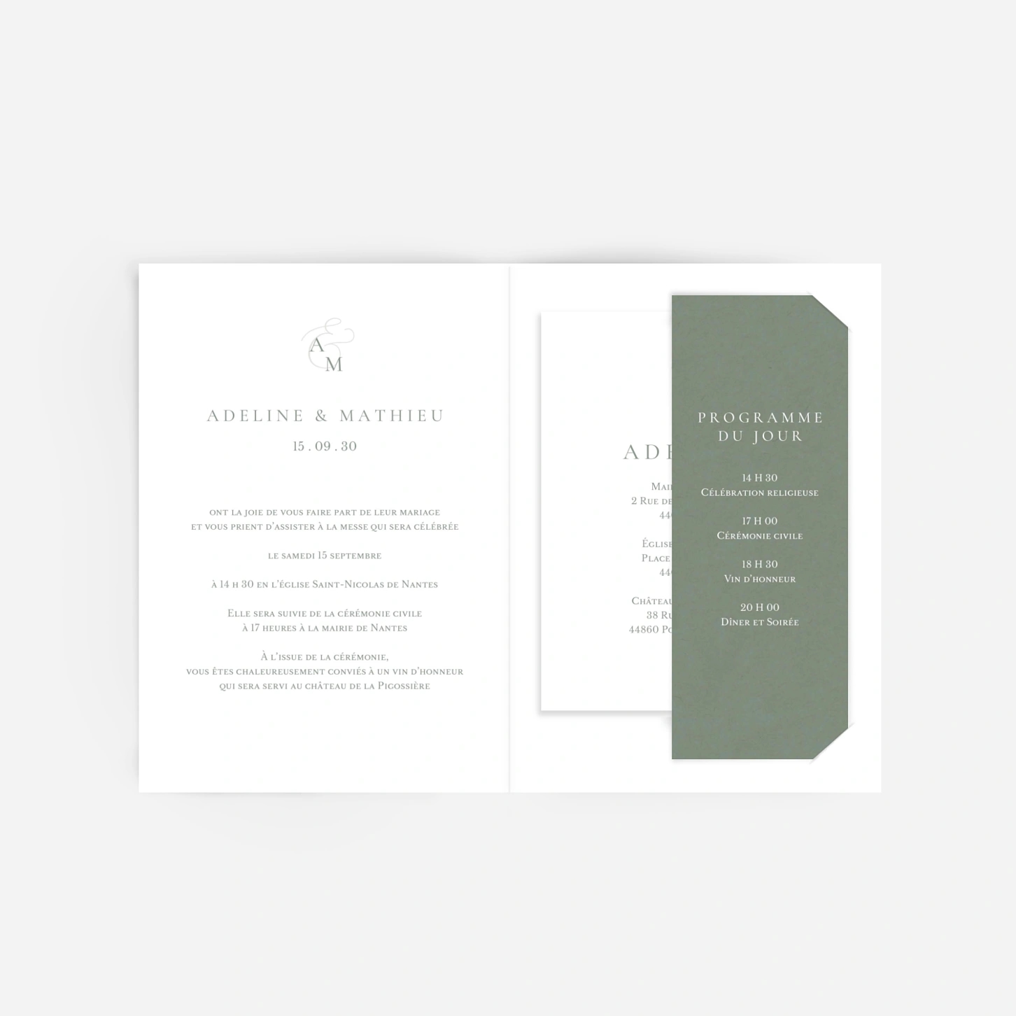 Faire-part mariage Notre lien