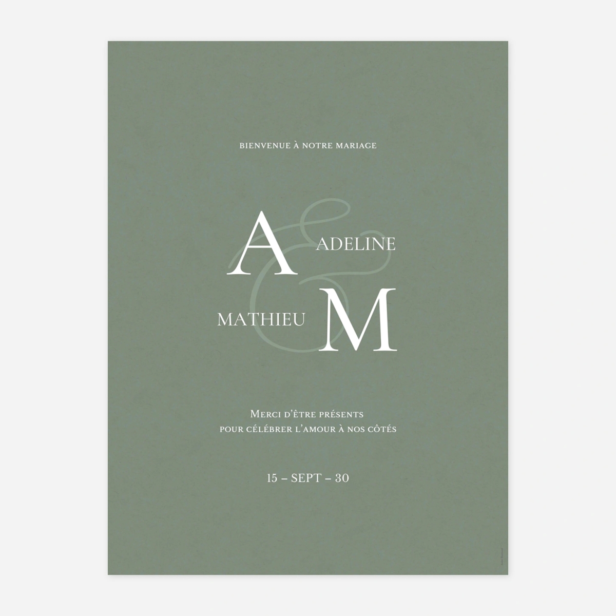 Panneau mariage Notre lien