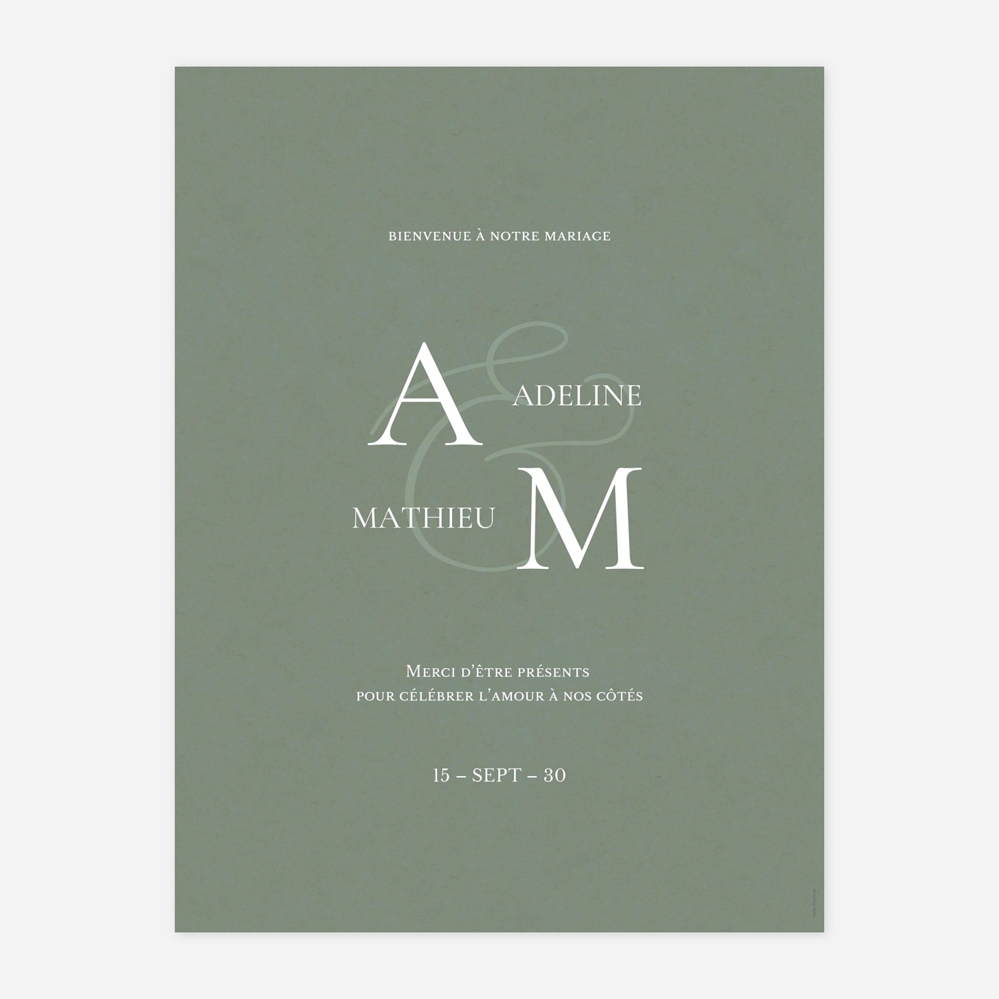 Panneau mariage Notre lien