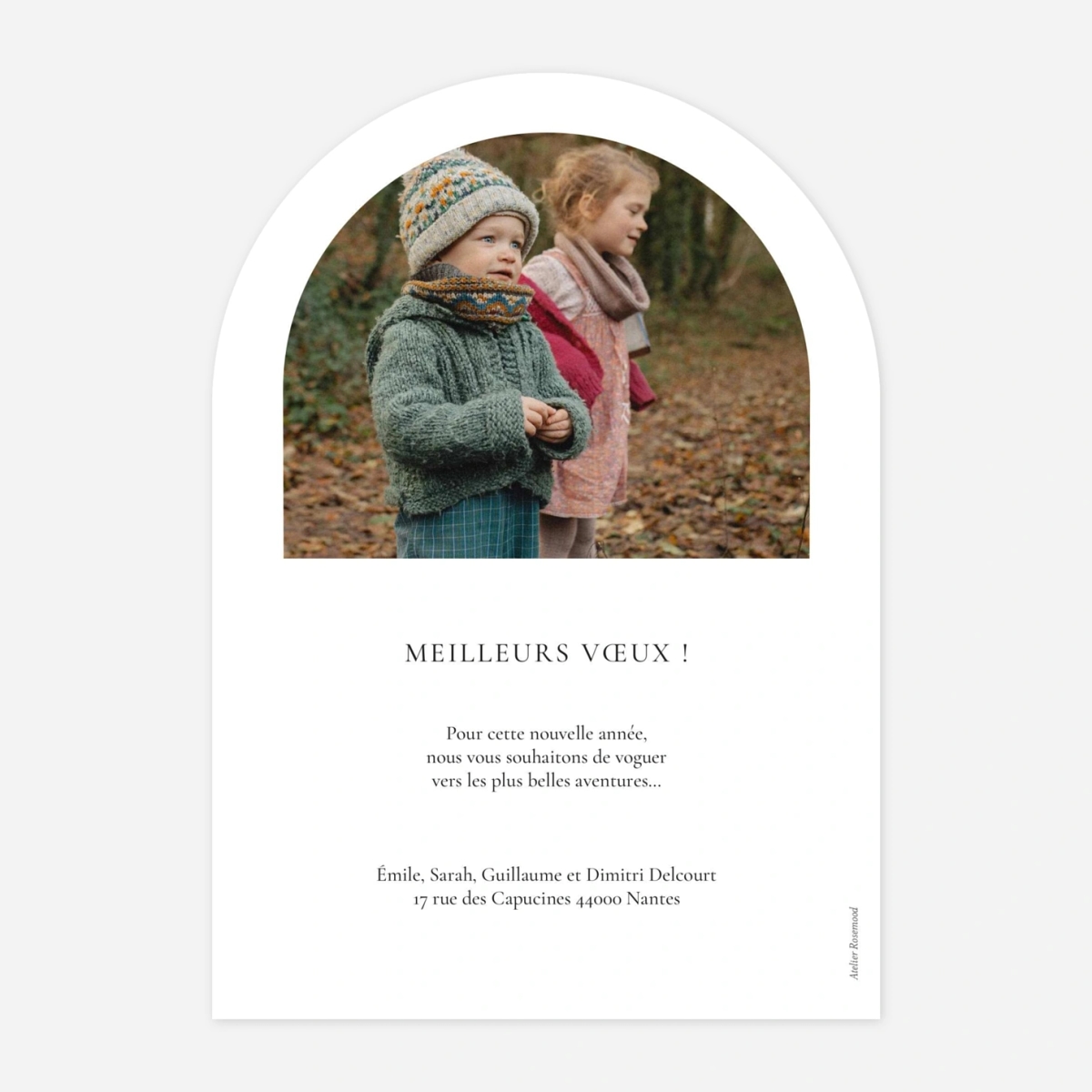 Carte de voeux Nouvelle année