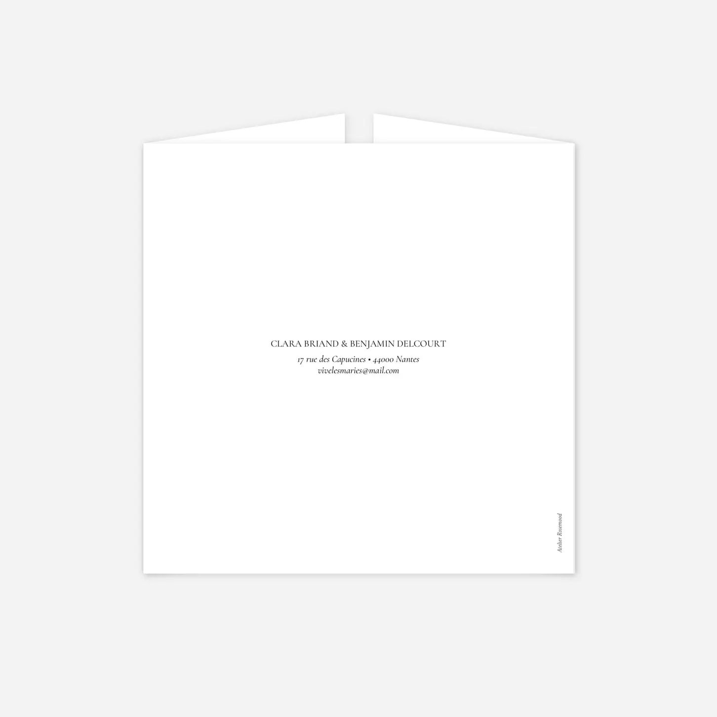 Faire-part mariage Notre lieu