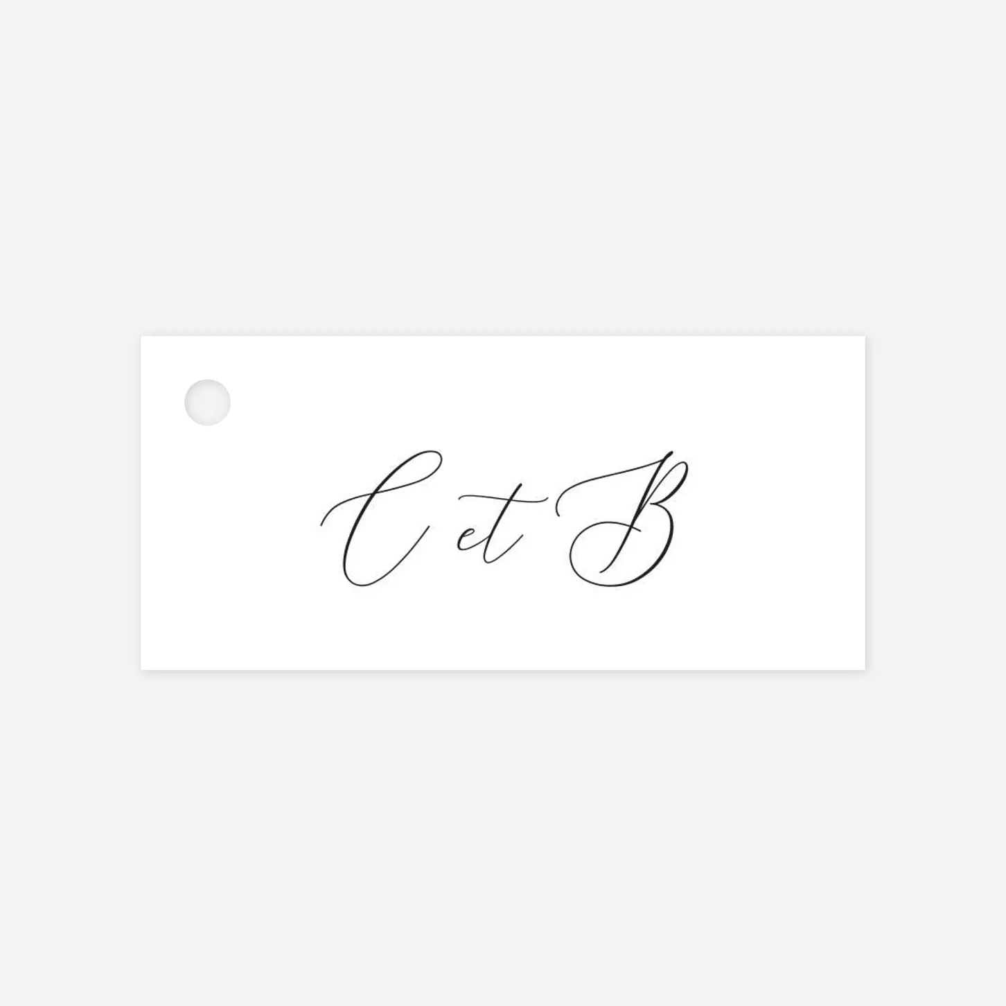 Étiquette avec ruban Notre lieu