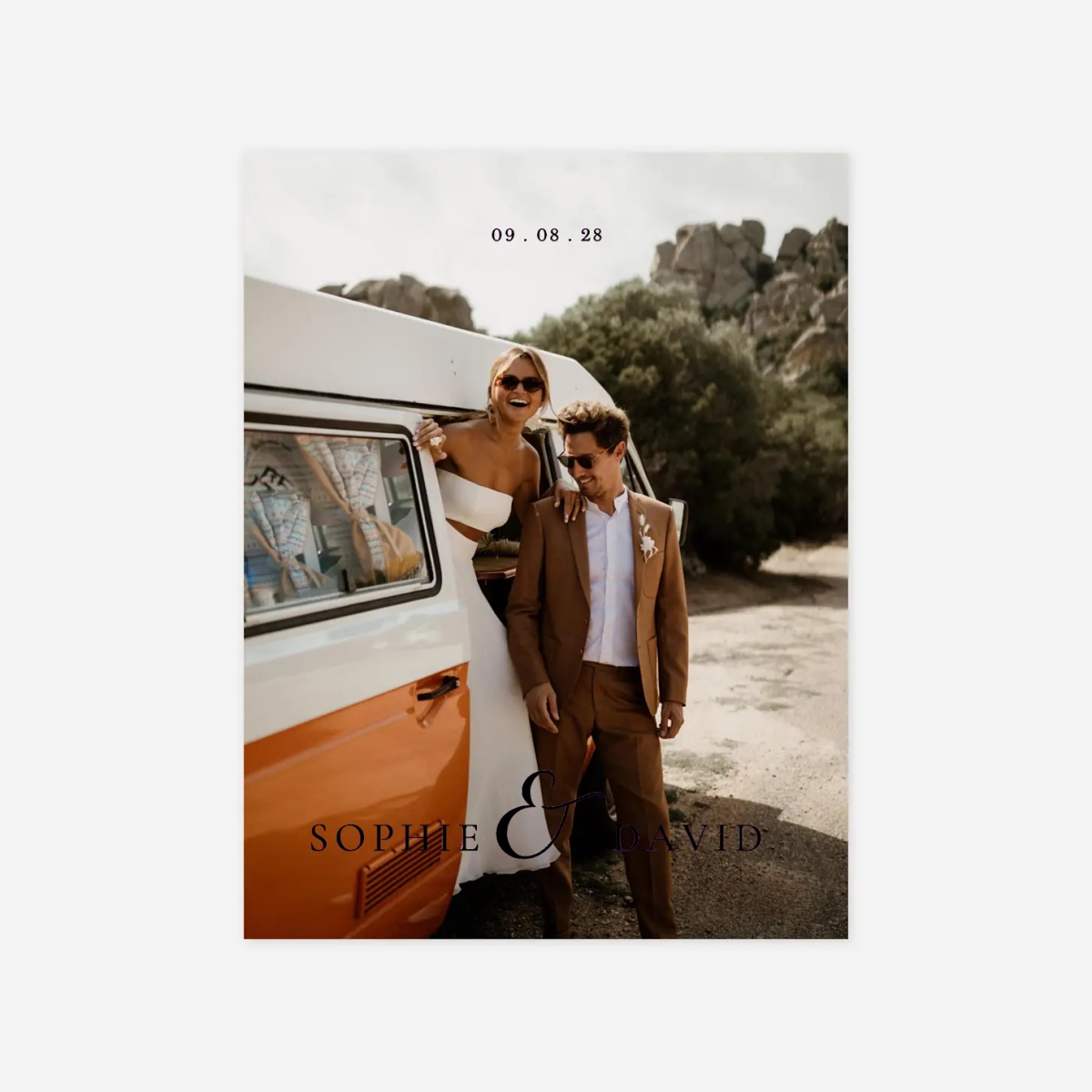 Faire-part mariage Nos prénoms