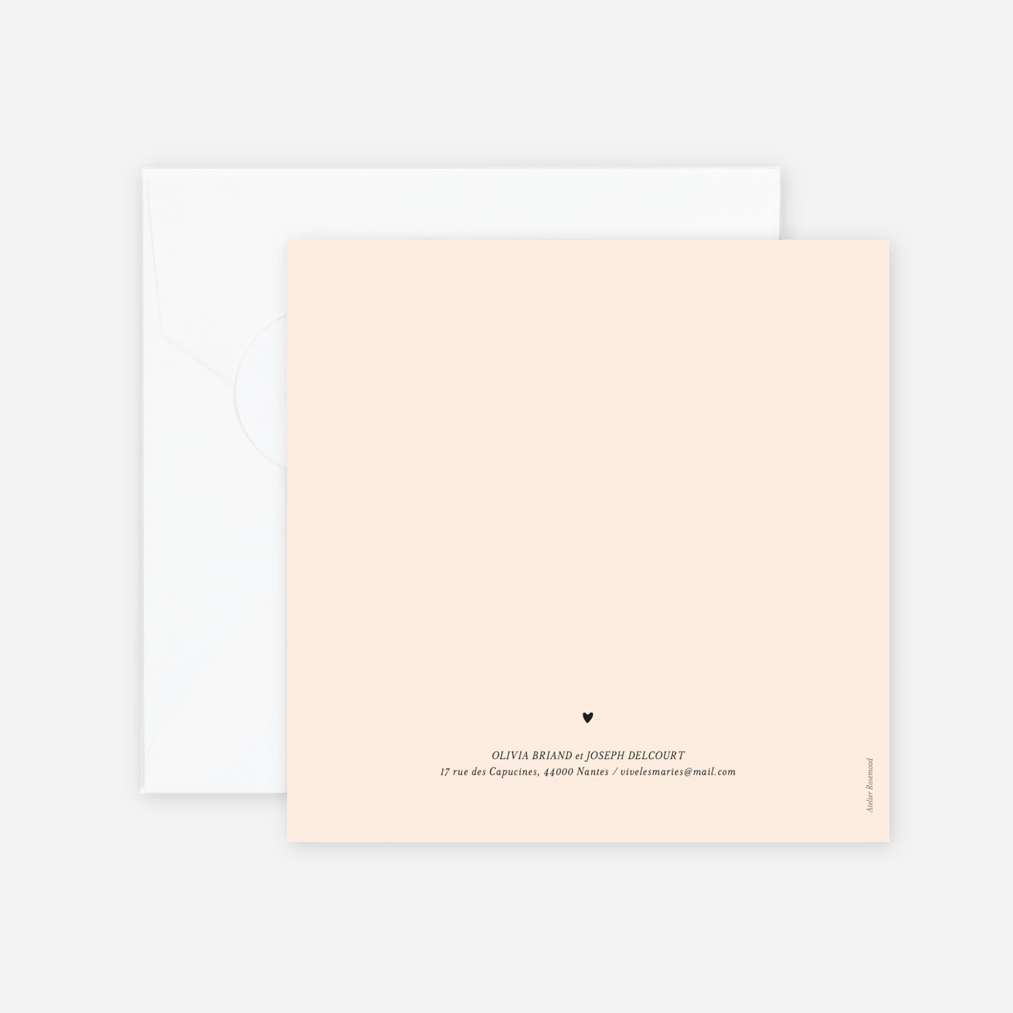 Faire-part mariage Notre union