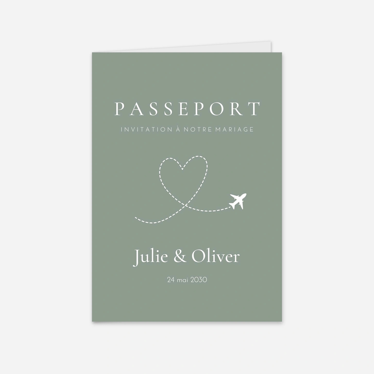 Faire-part mariage Notre voyage