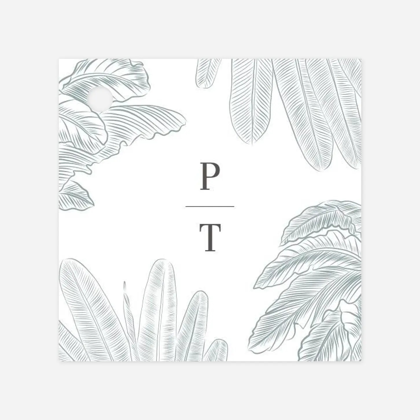 Etiquette perforée mariage Oiseaux de paradis