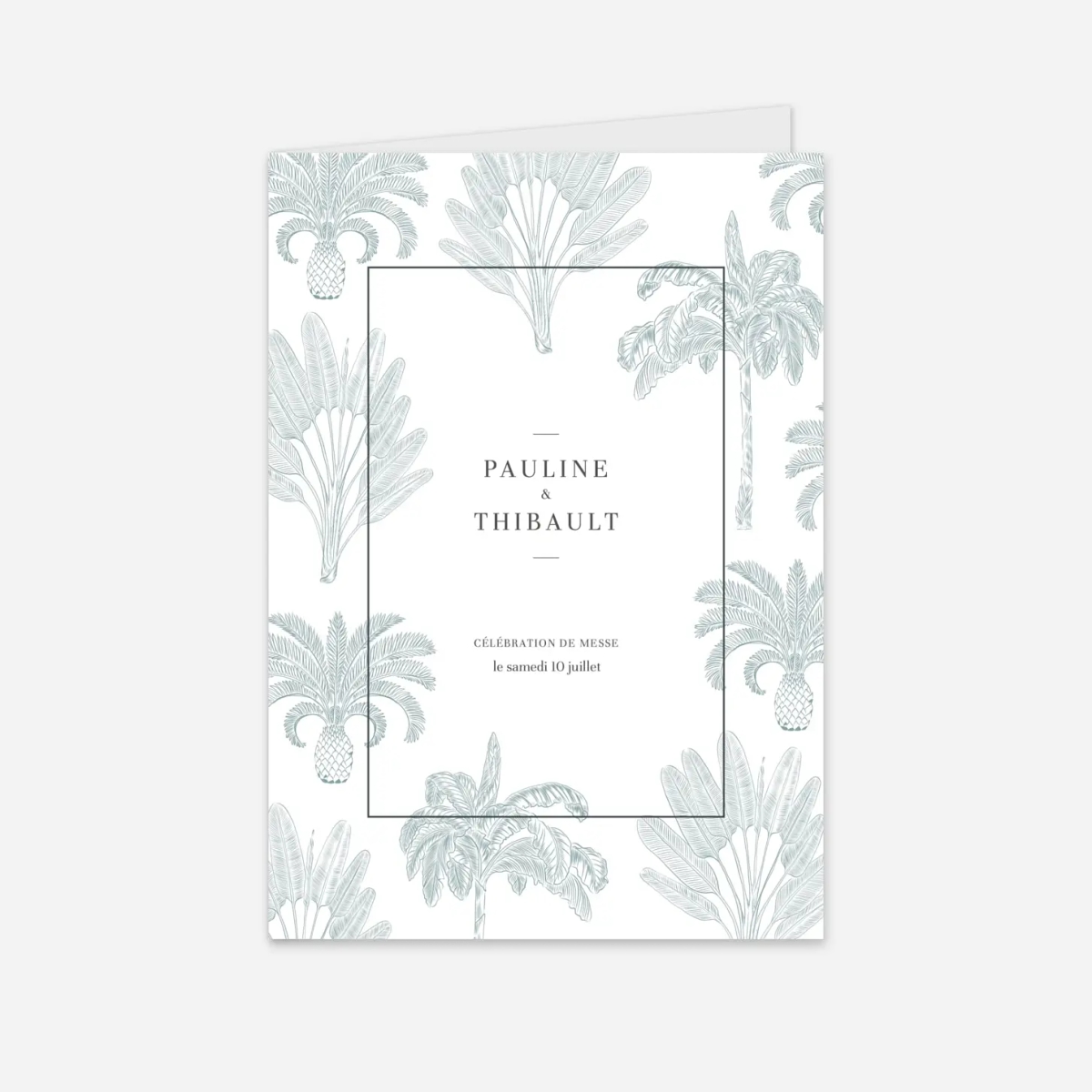 Livret de messe mariage Oiseaux de paradis