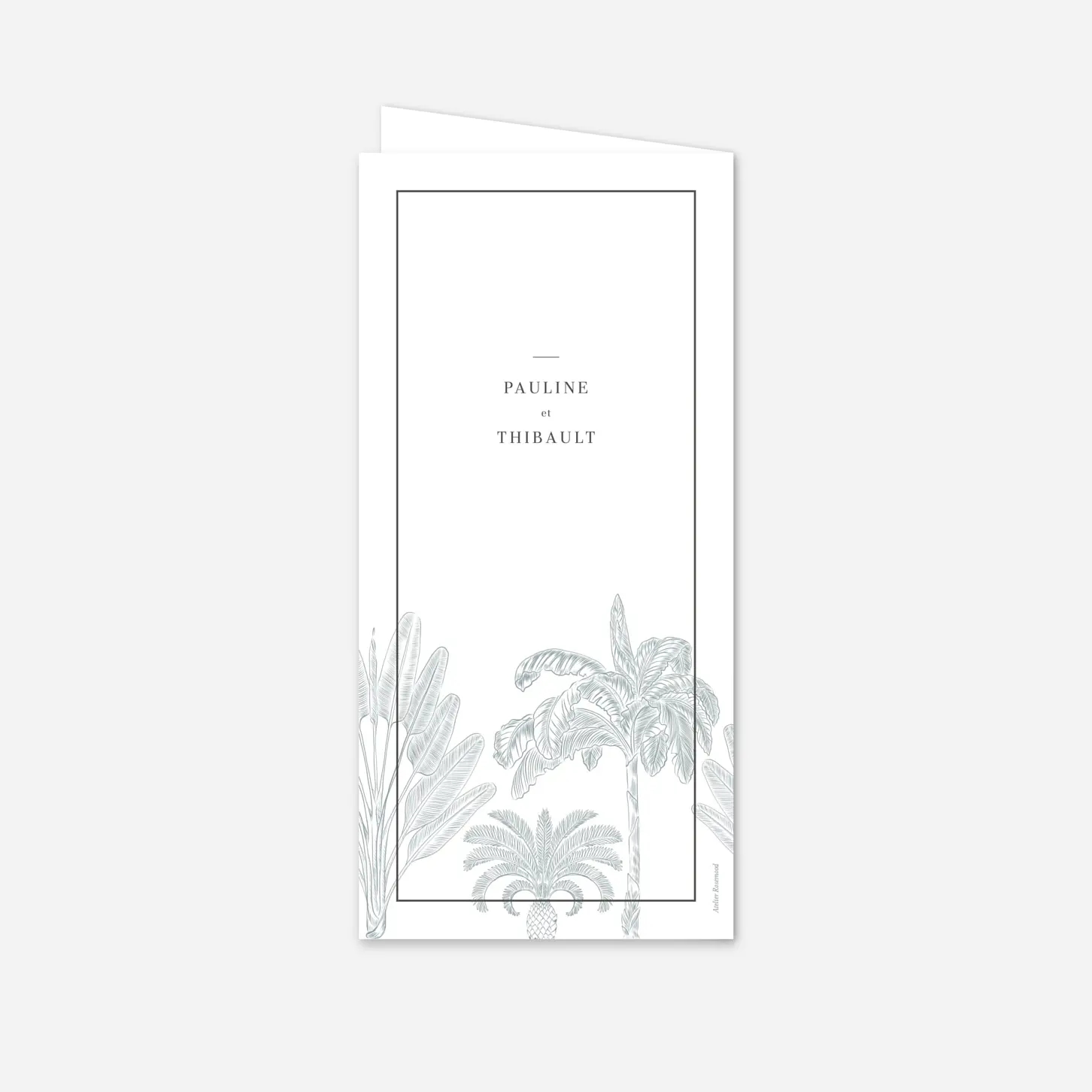 Menu mariage Oiseaux de paradis