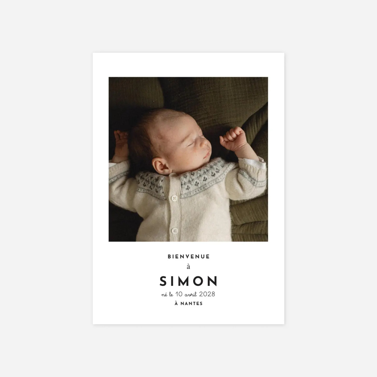 Faire-part naissance Original