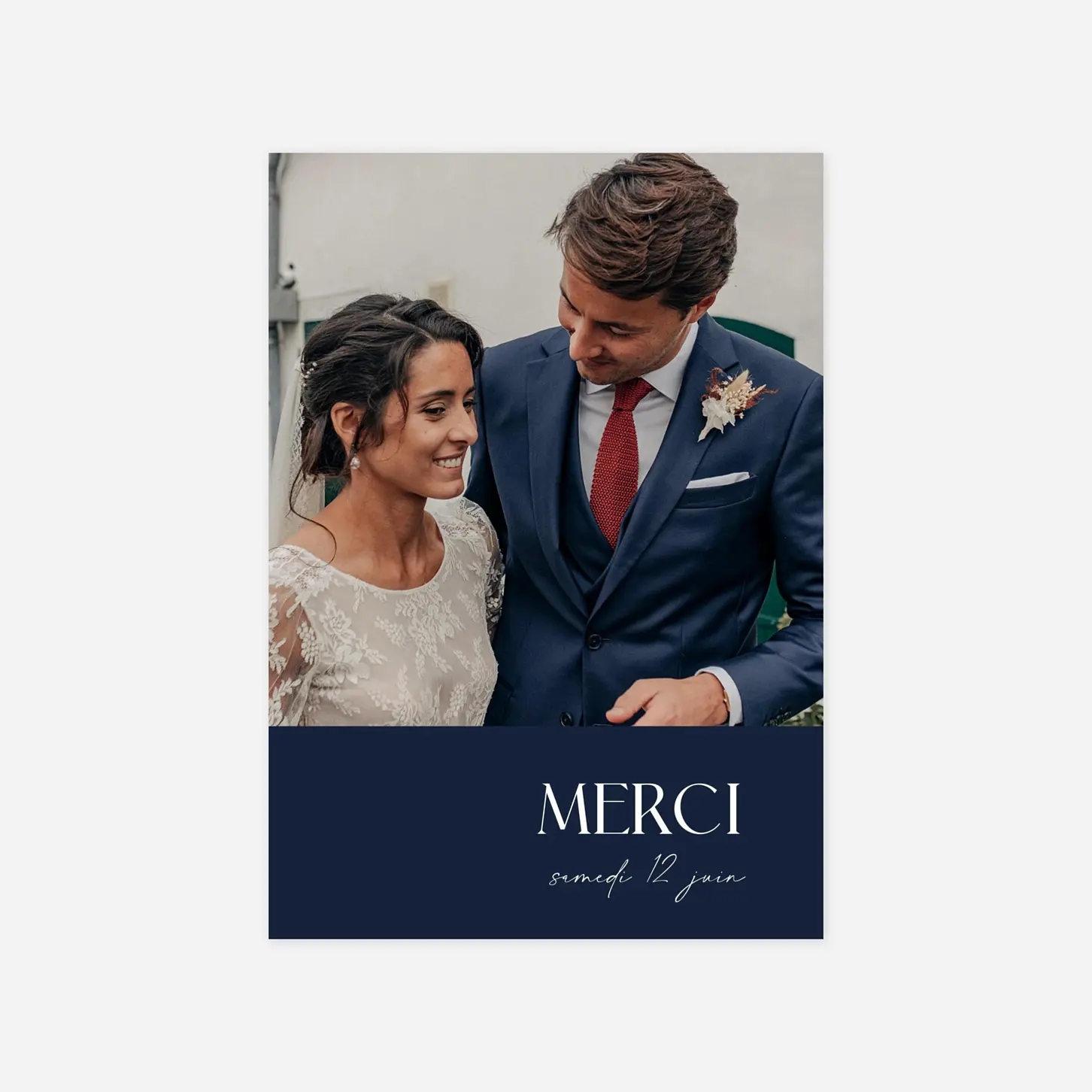 Carte de remerciements Ornement