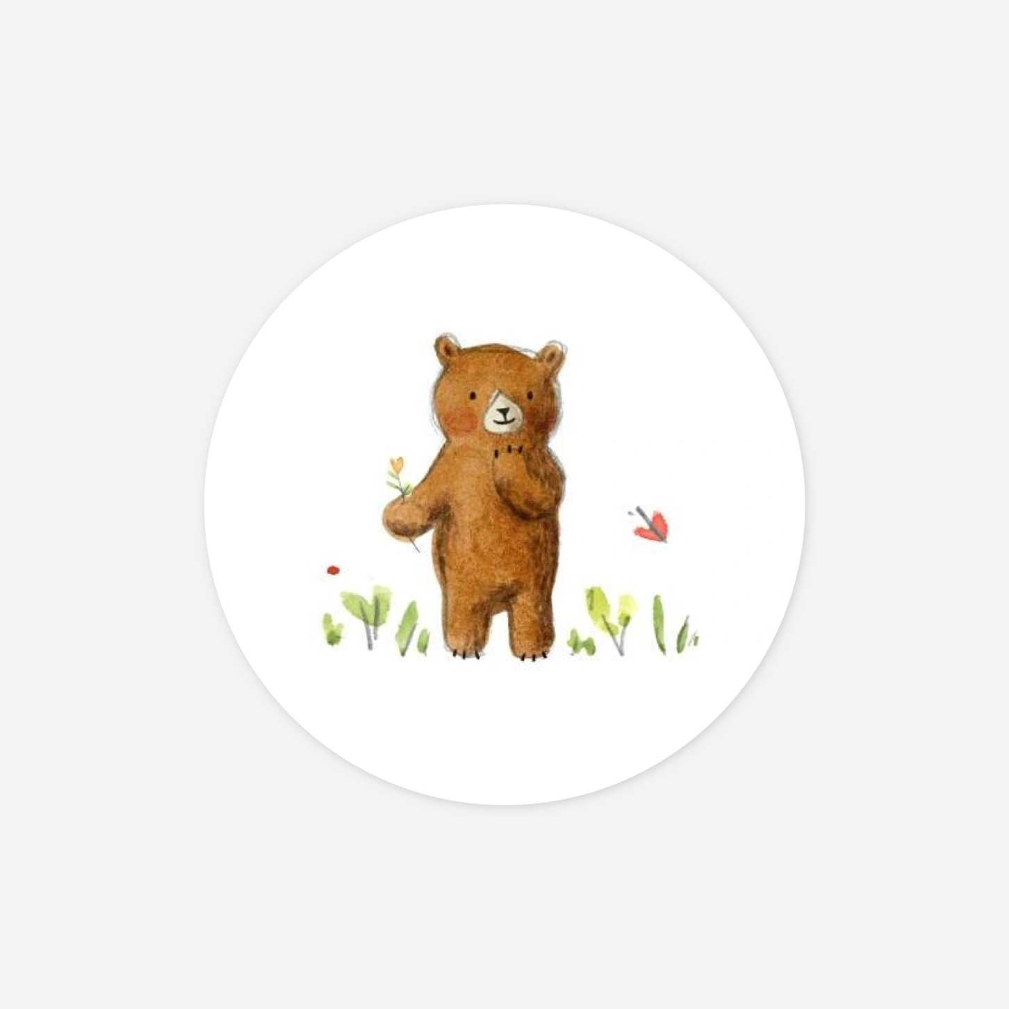 Stickers naissance Ours en famille