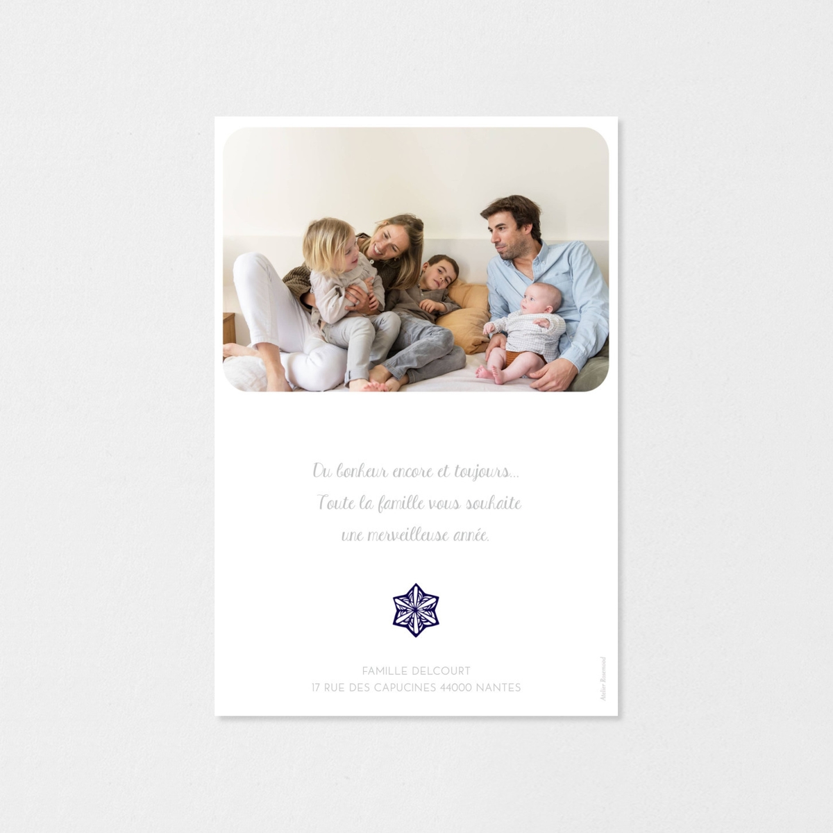 Carte de voeux Papier découpé photo