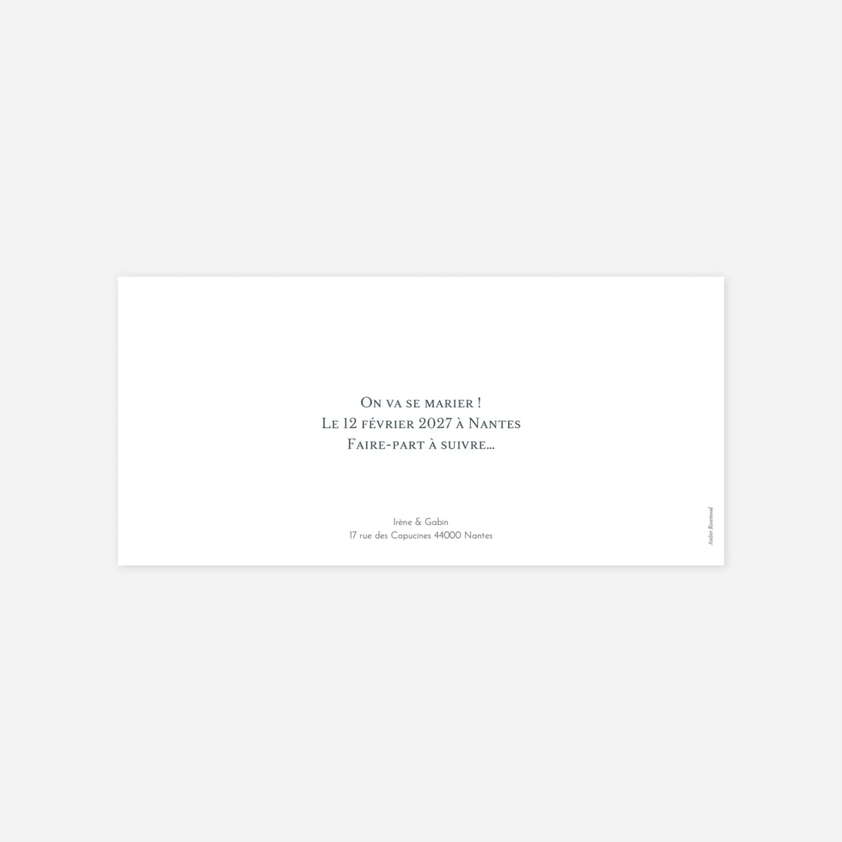 Save the date Panoramique