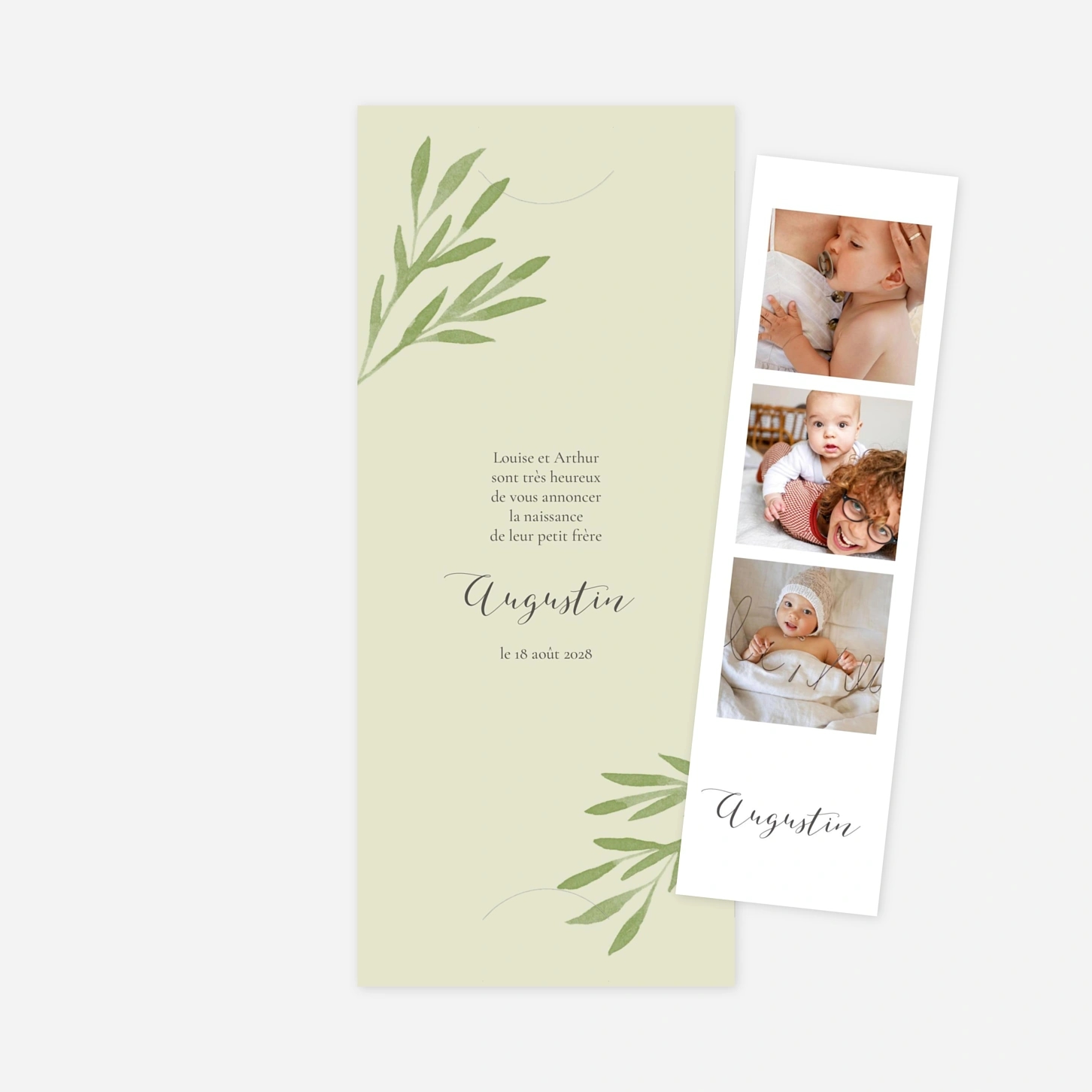 Faire-part naissance Petits brins