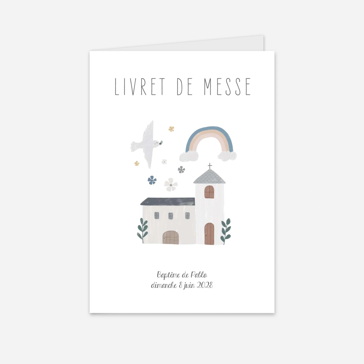 Livret de messe baptême Écrin sacré