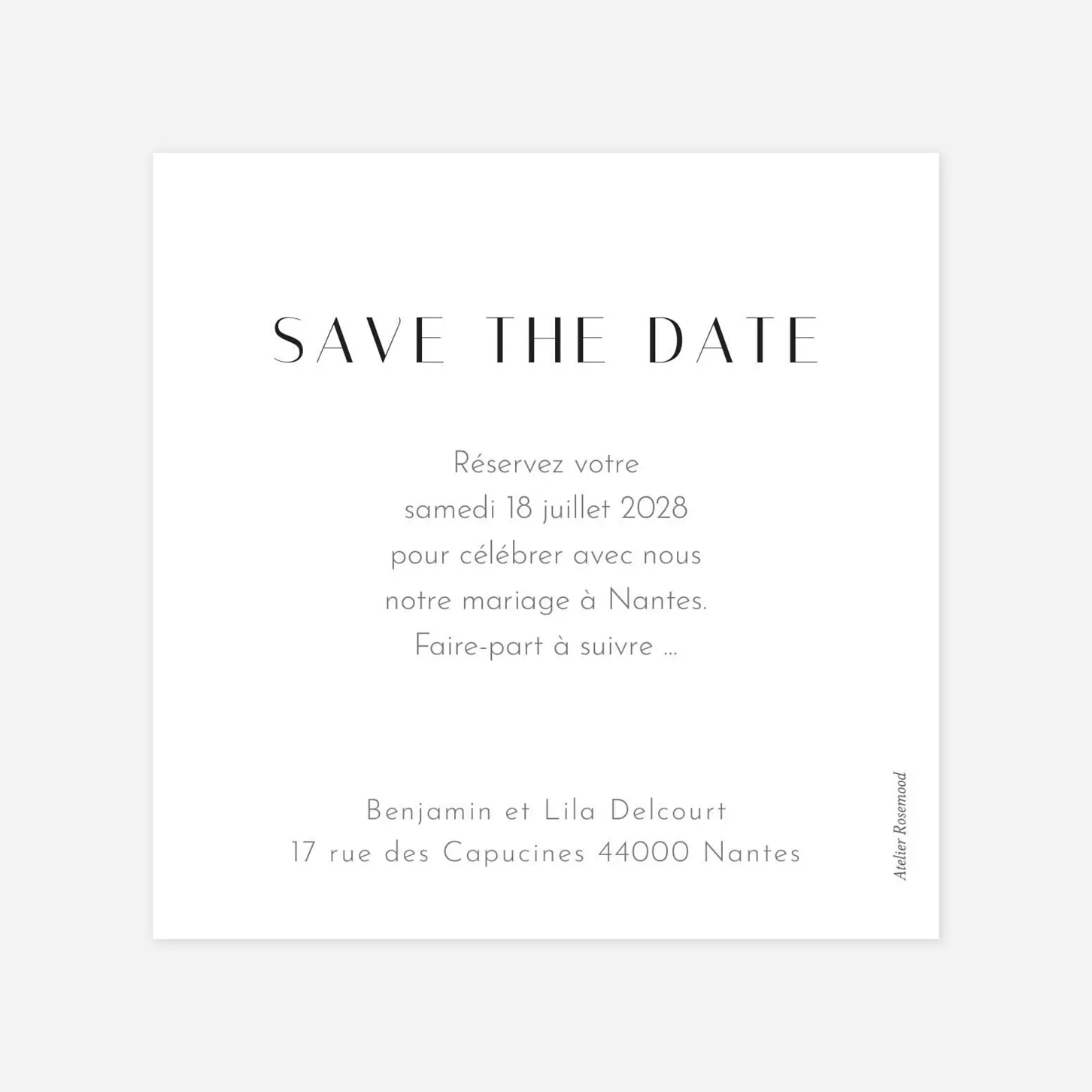 Save the date Coeur d'or