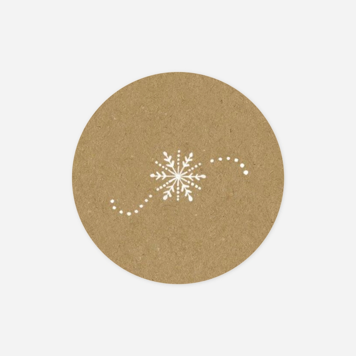 Étiquette cadeau Noël Pain d'épice