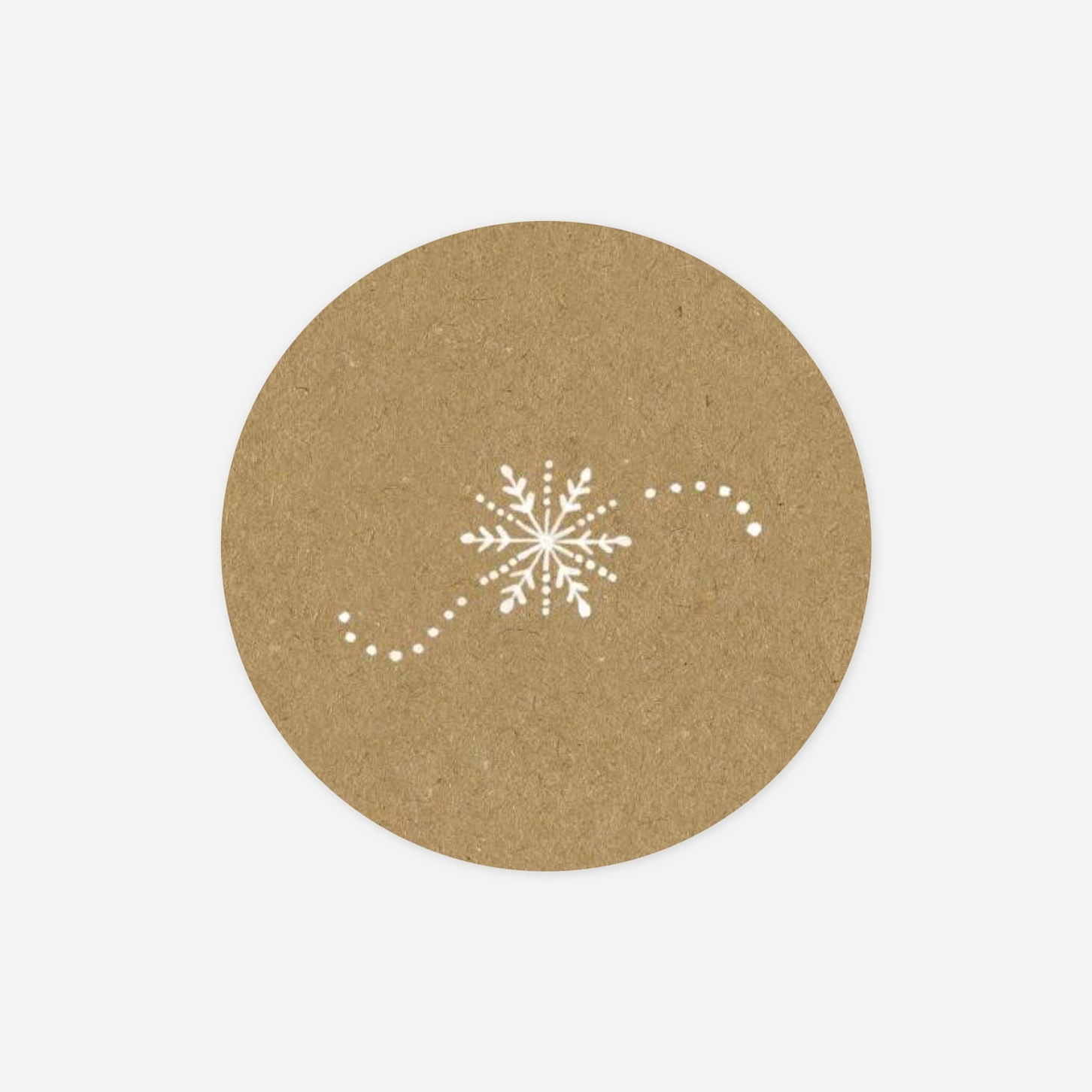 Étiquette cadeau Noël Pain d'épice