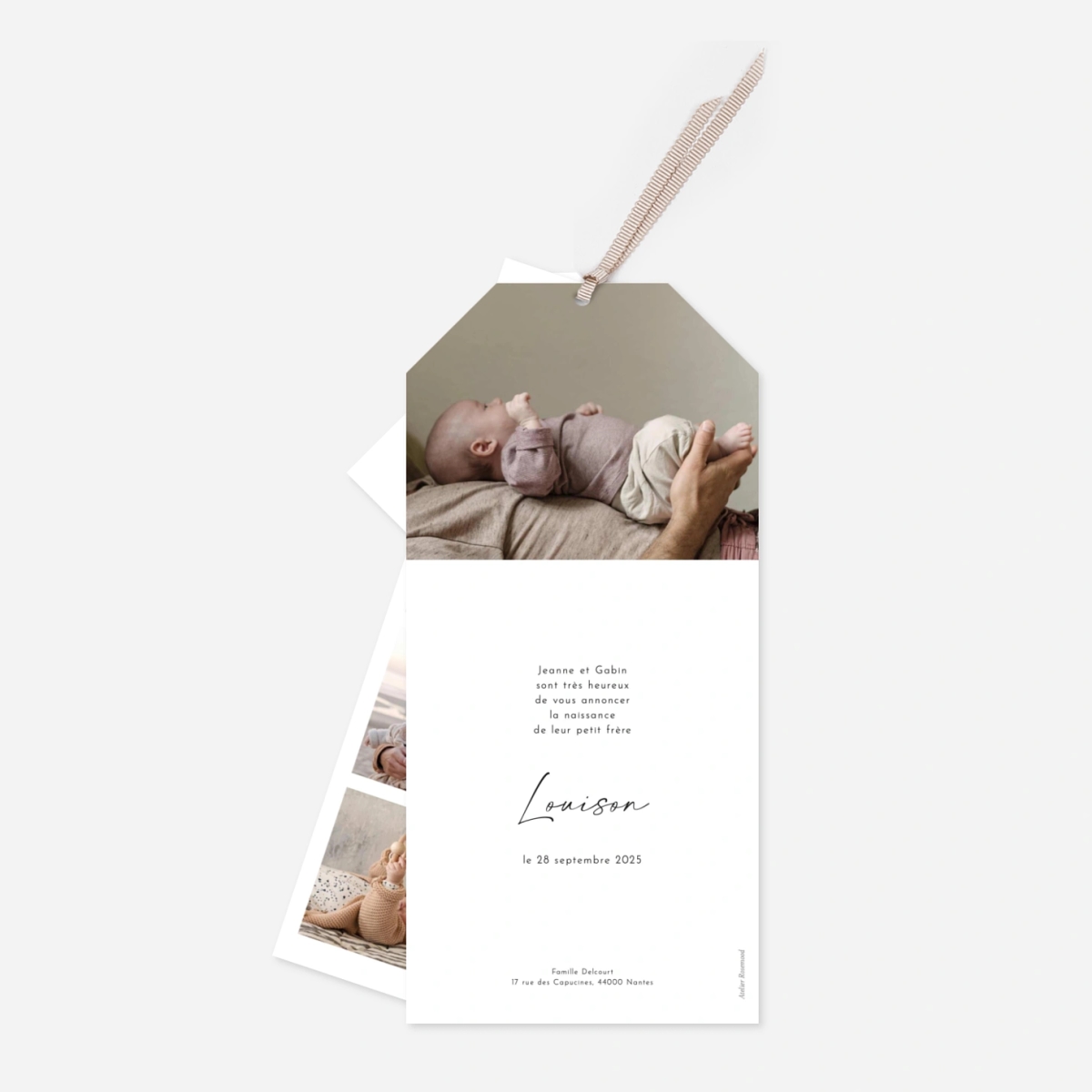 Faire-part naissance Pictos douceur