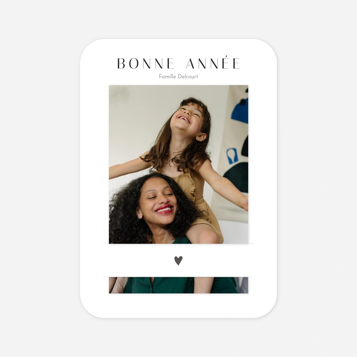 Carte de voeux Petit coeur