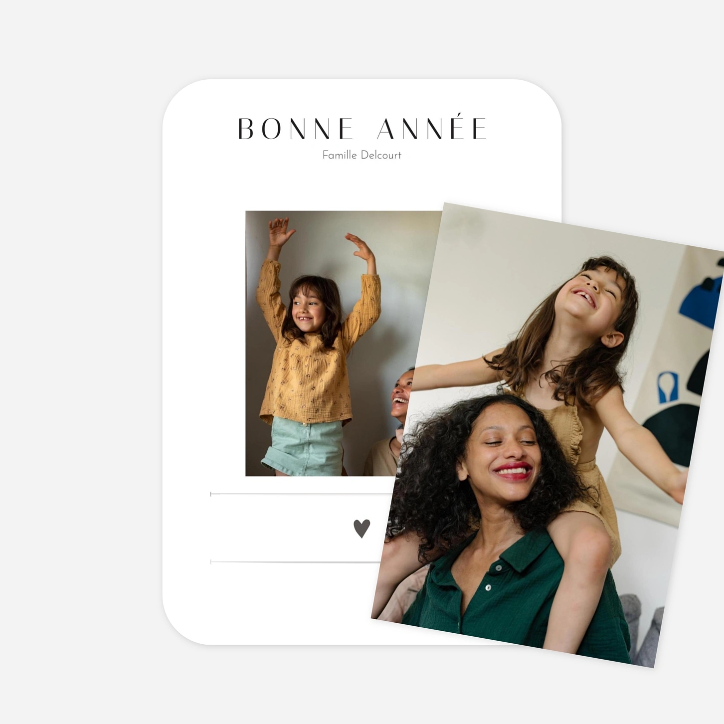 Carte de voeux Petit coeur