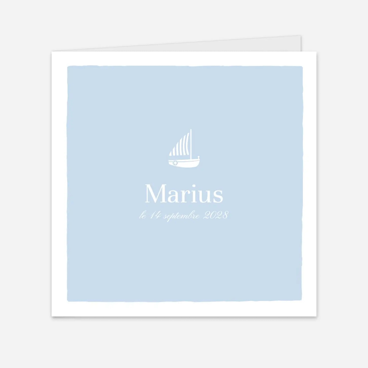 Faire-part naissance Petit voilier