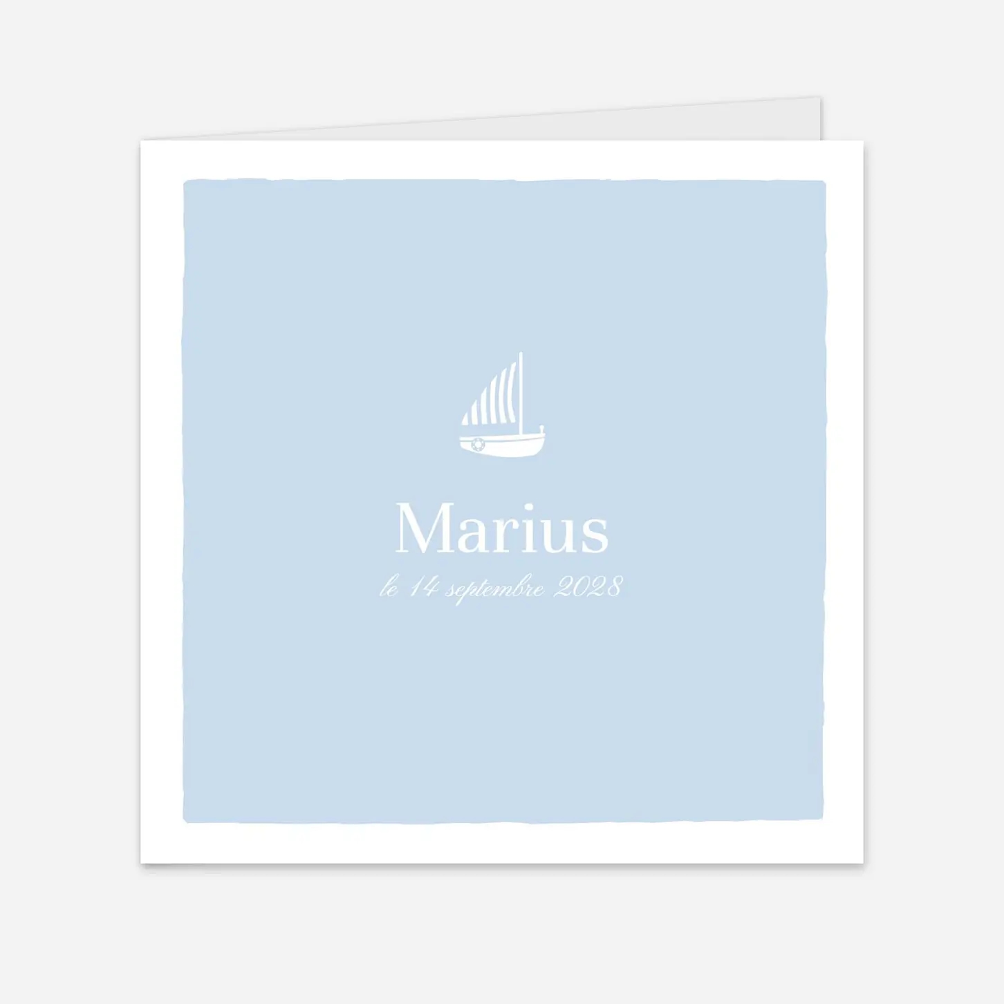 Faire-part naissance Petit voilier