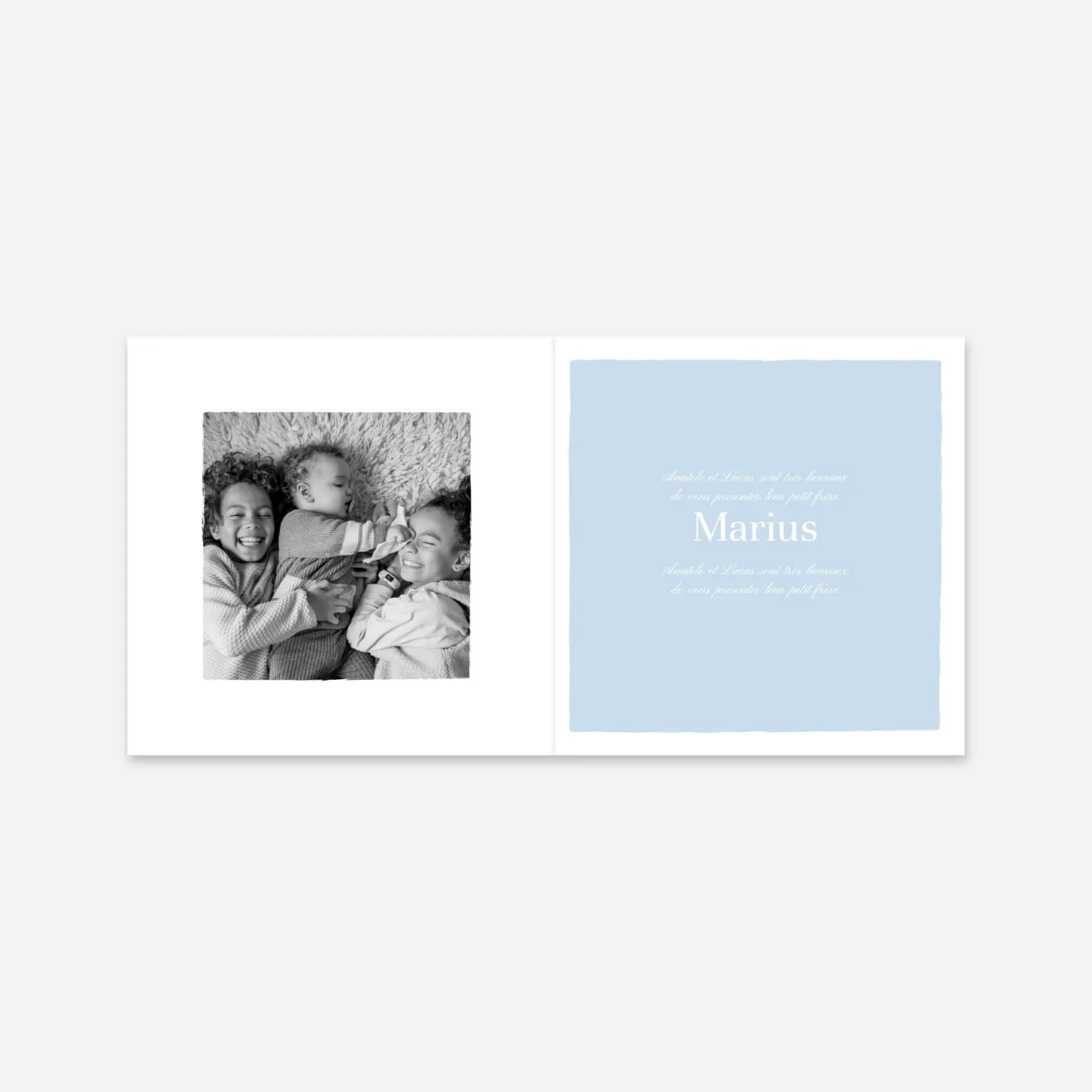 Faire-part naissance Petit voilier