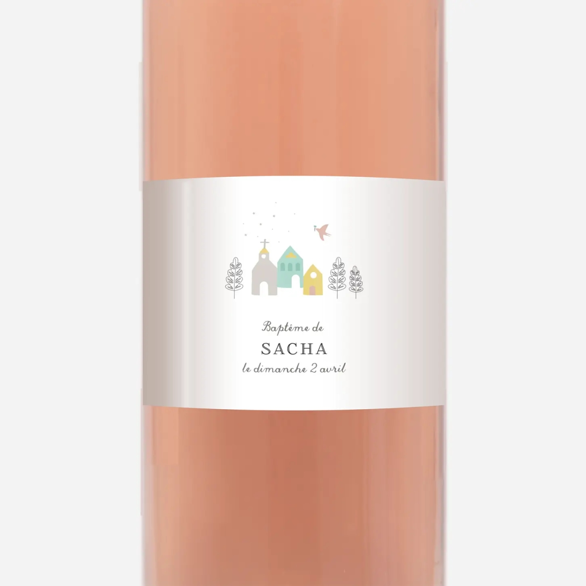 Étiquette pour bouteille Petit village