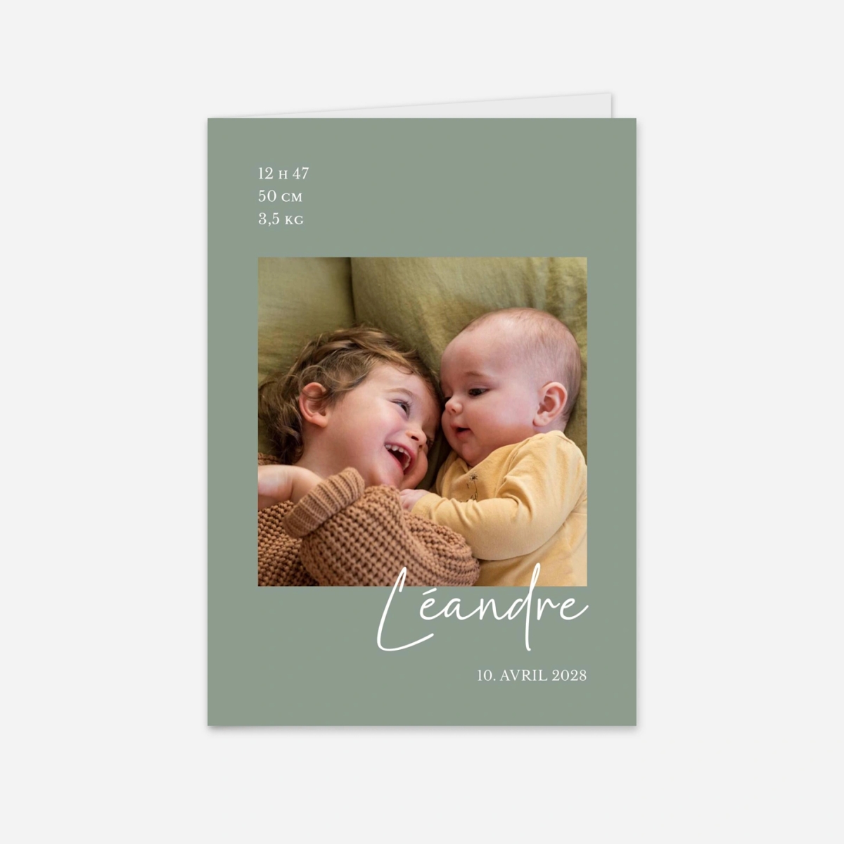 Faire-part naissance Petit frère