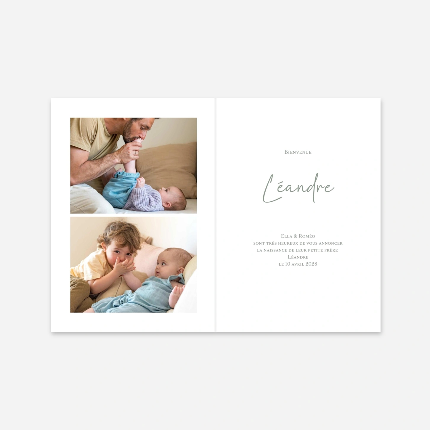 Faire-part naissance Petit frère