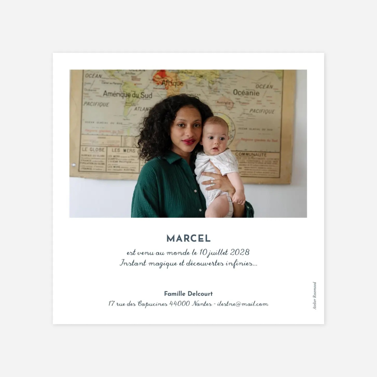 Faire-part naissance Petits habits d'été